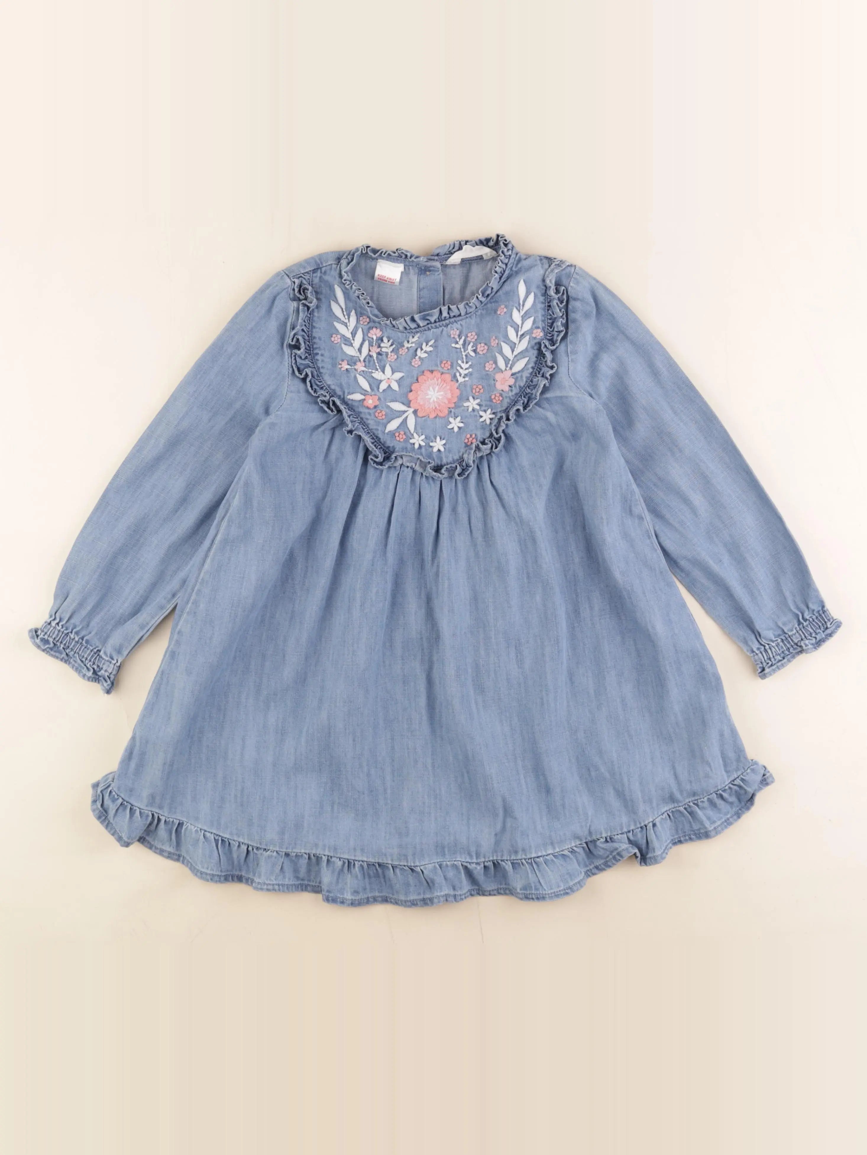 Mango - robe bleu - 5/6 ans