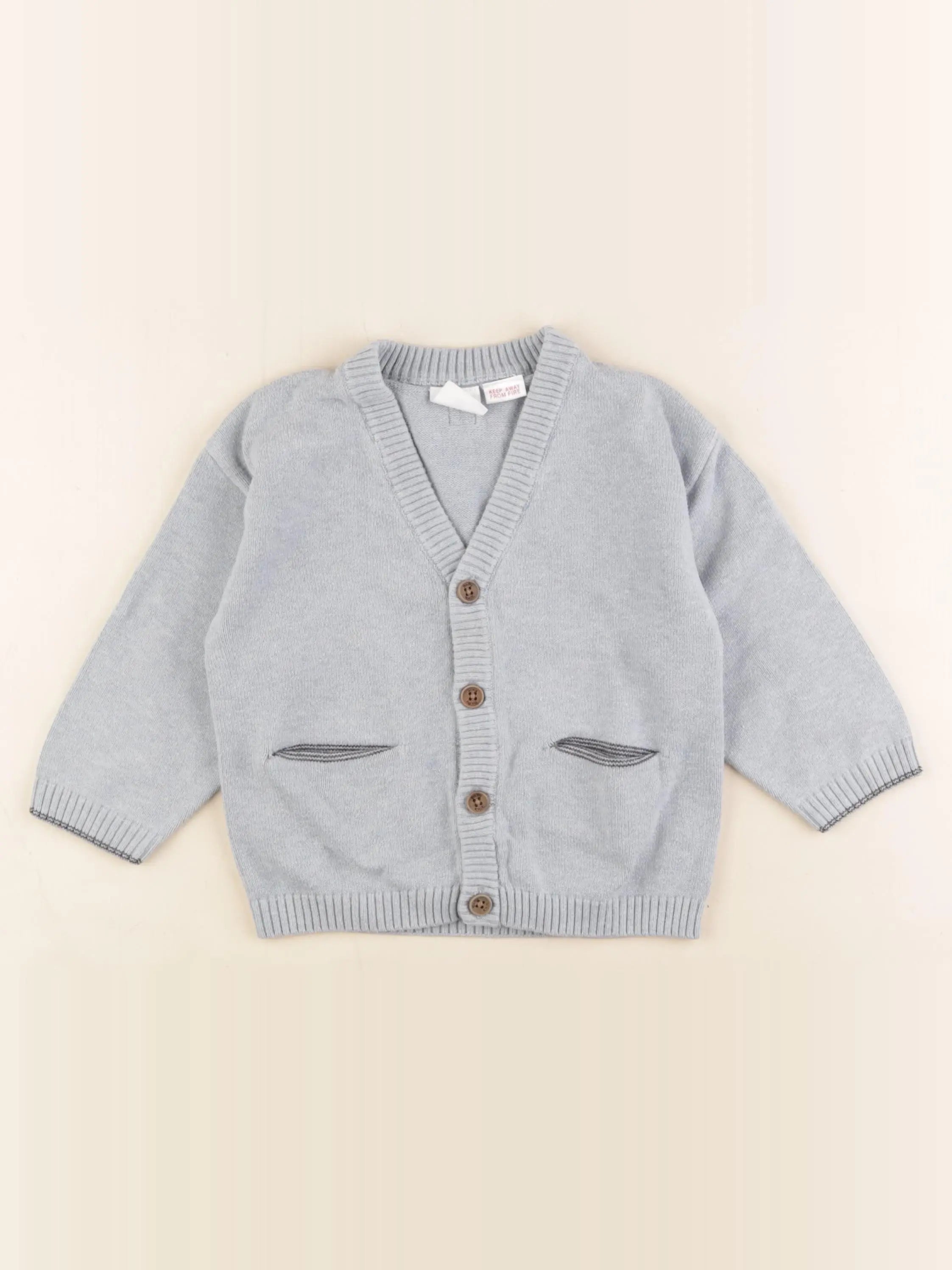 Zara - gilet bleu - 2/3 ans