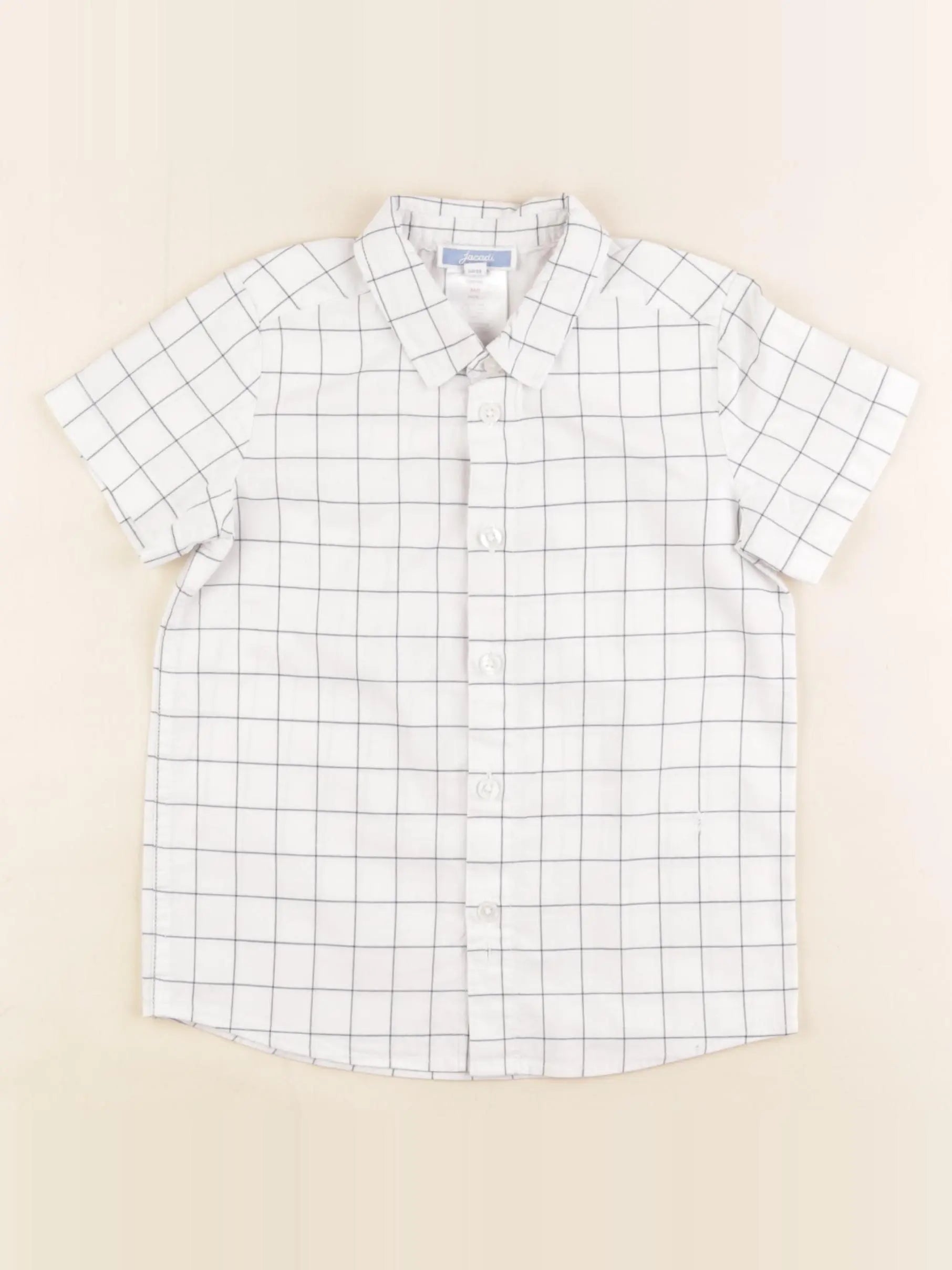 Jacadi - chemise blanc, bleu - 3 ans