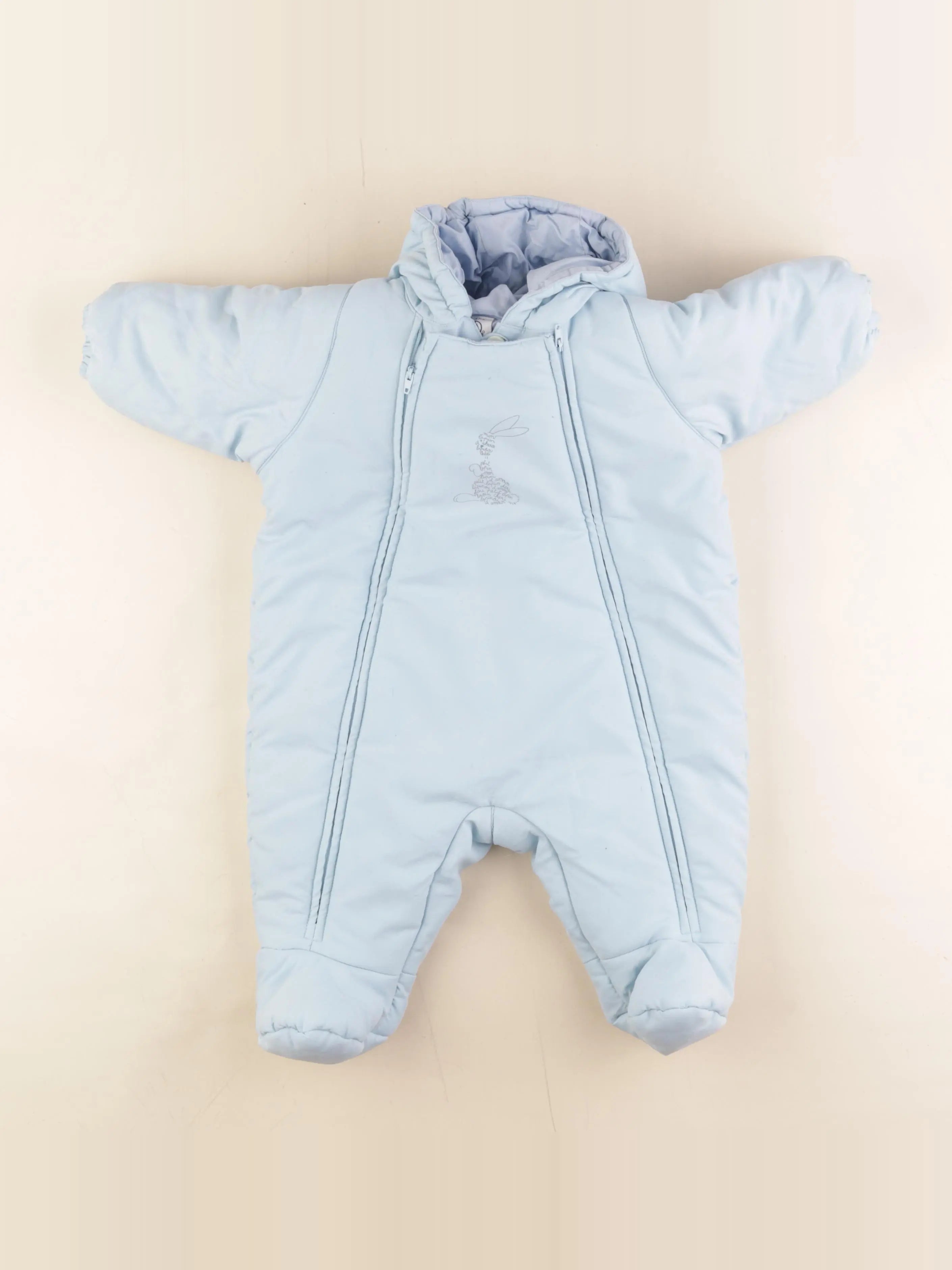 Petit Bateau - combi-pilote bleu - 6 mois