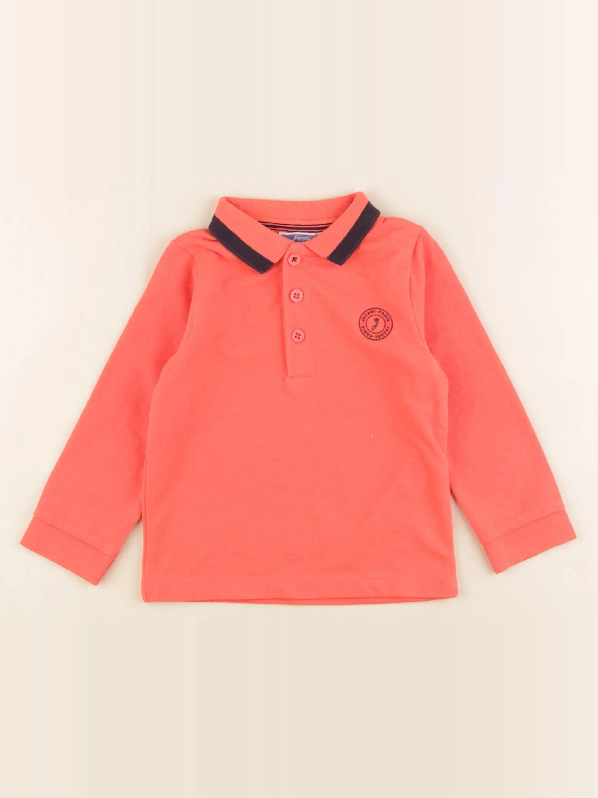 Jacadi - polo orange fluo - 24 mois