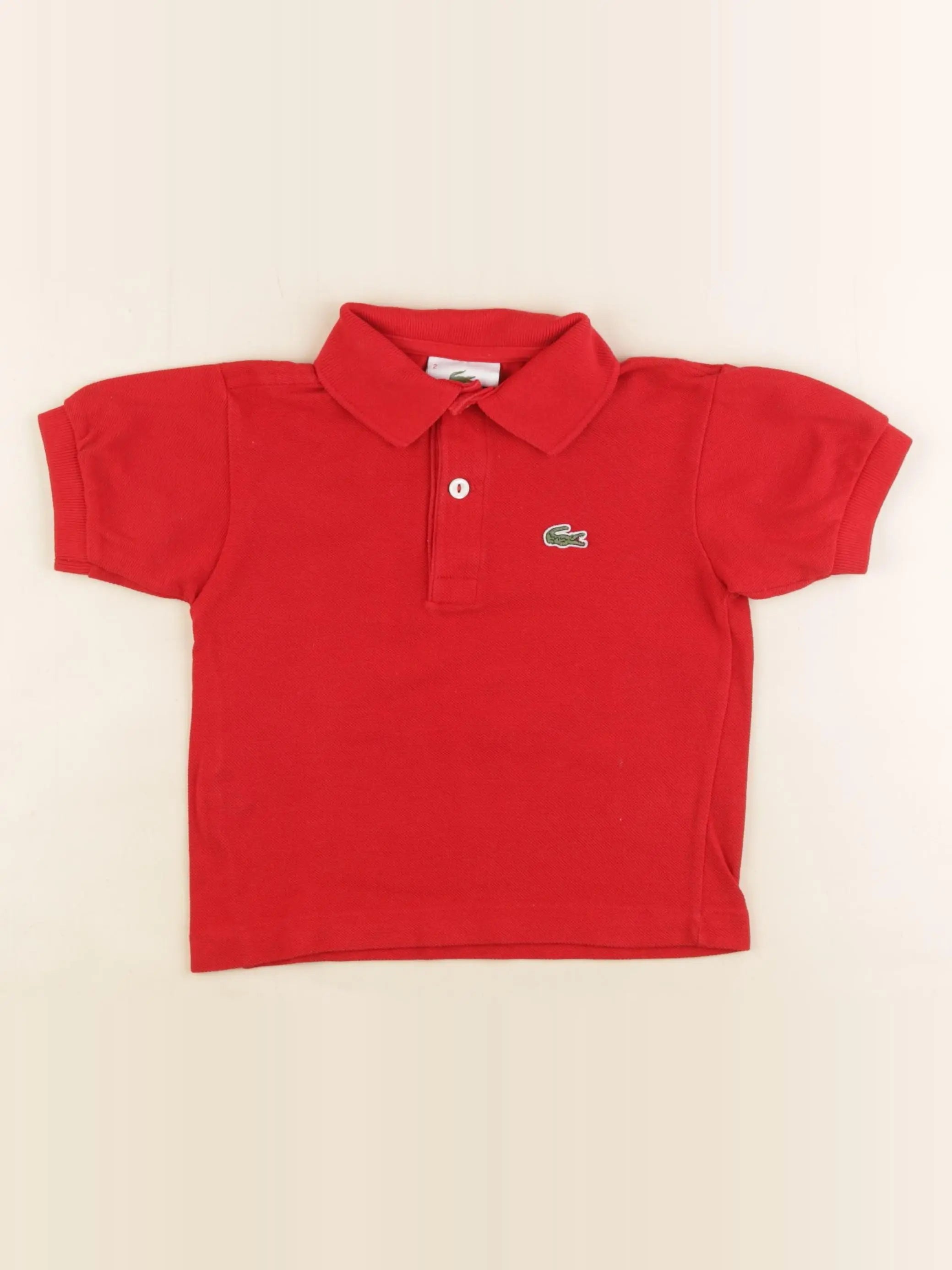 Lacoste - polo rouge - 2 ans