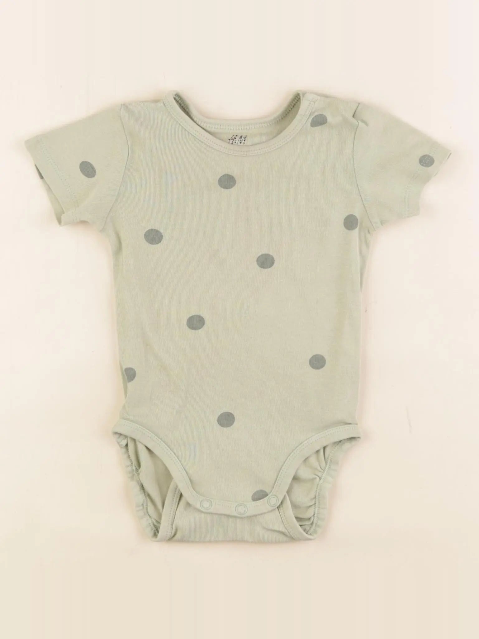 H&M - body vert - 6/9 mois