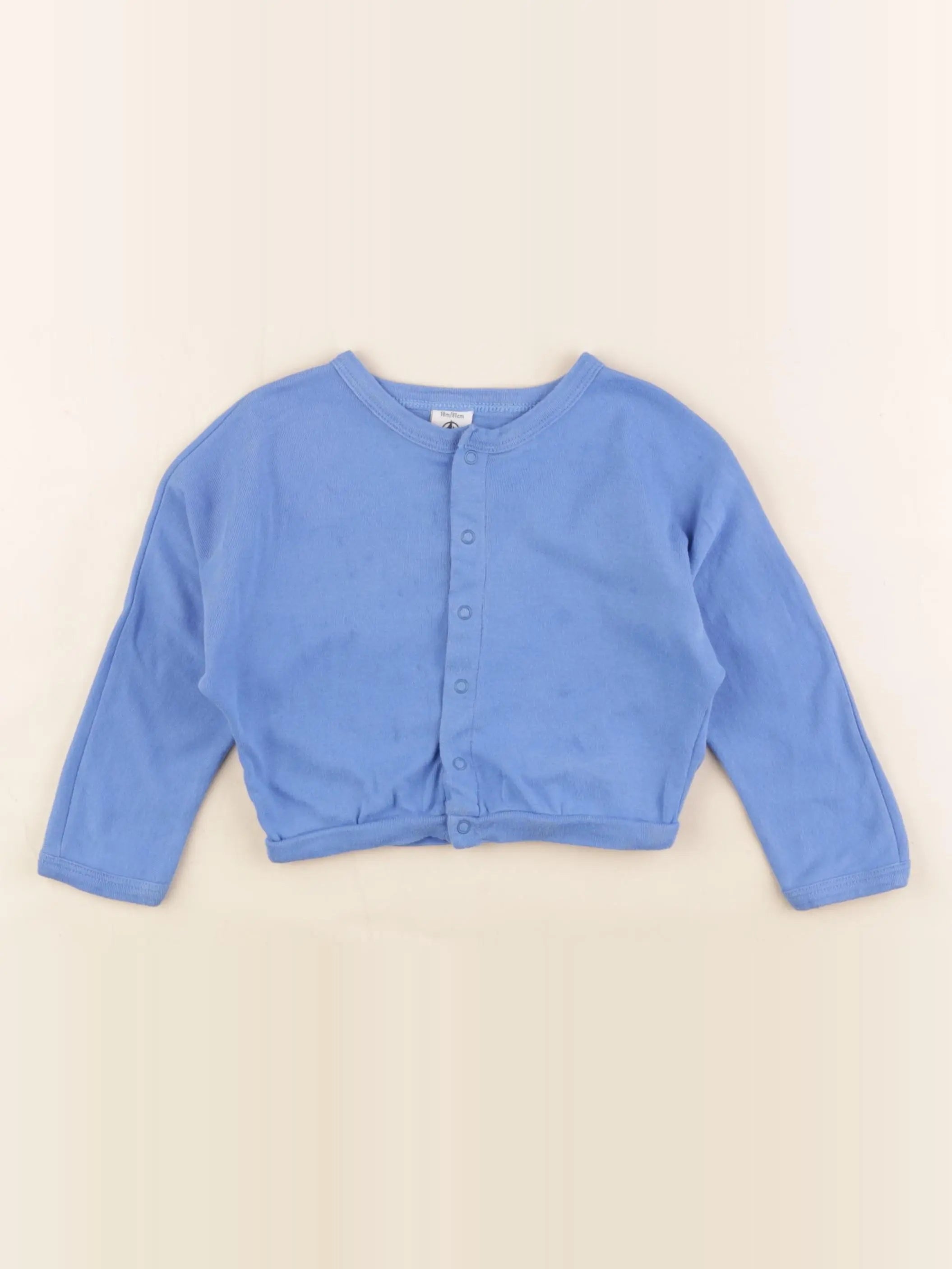 Petit Bateau - tee-shirt bleu - 18 mois