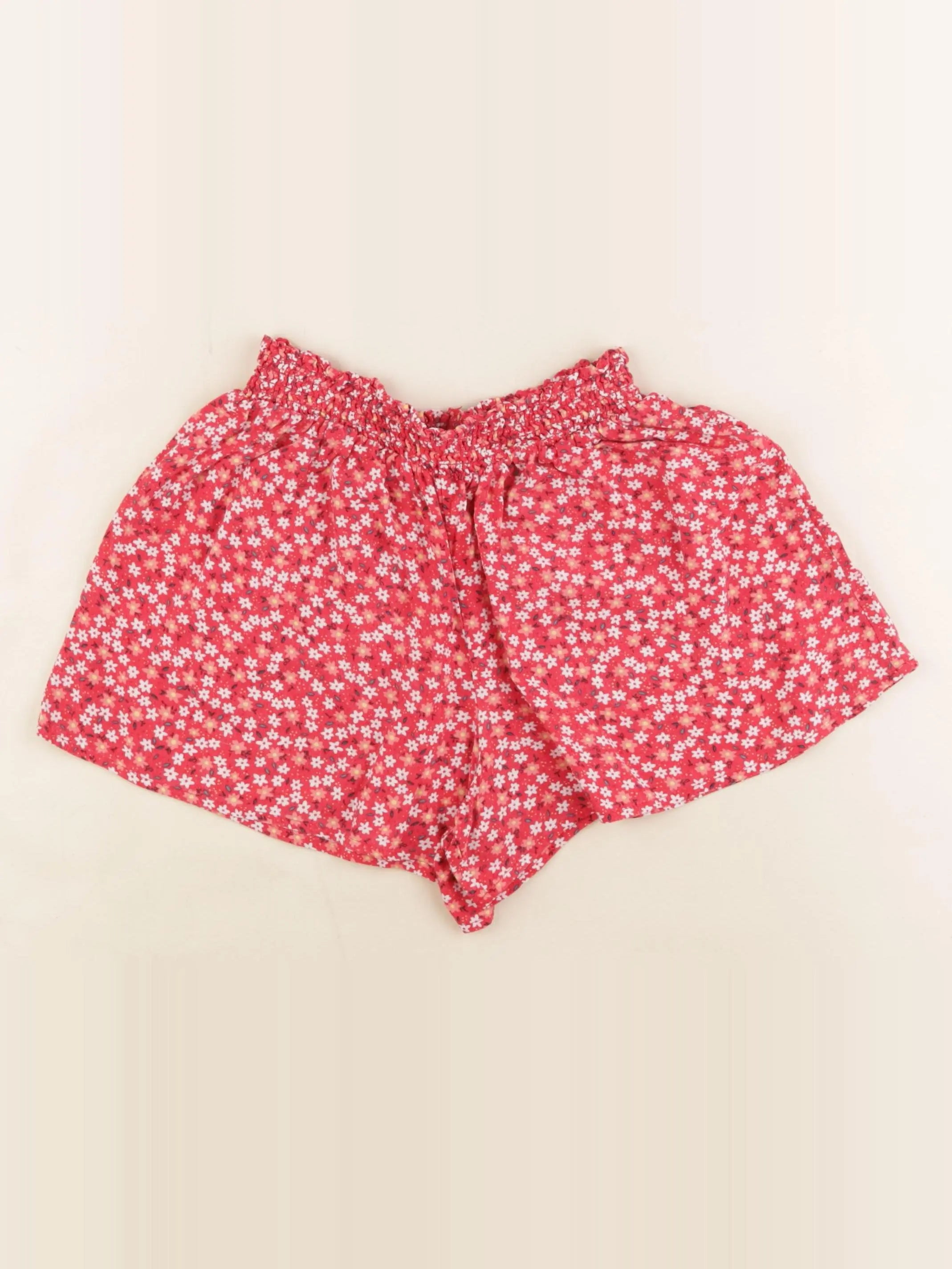 Vertbaudet - short rouge - 8 ans