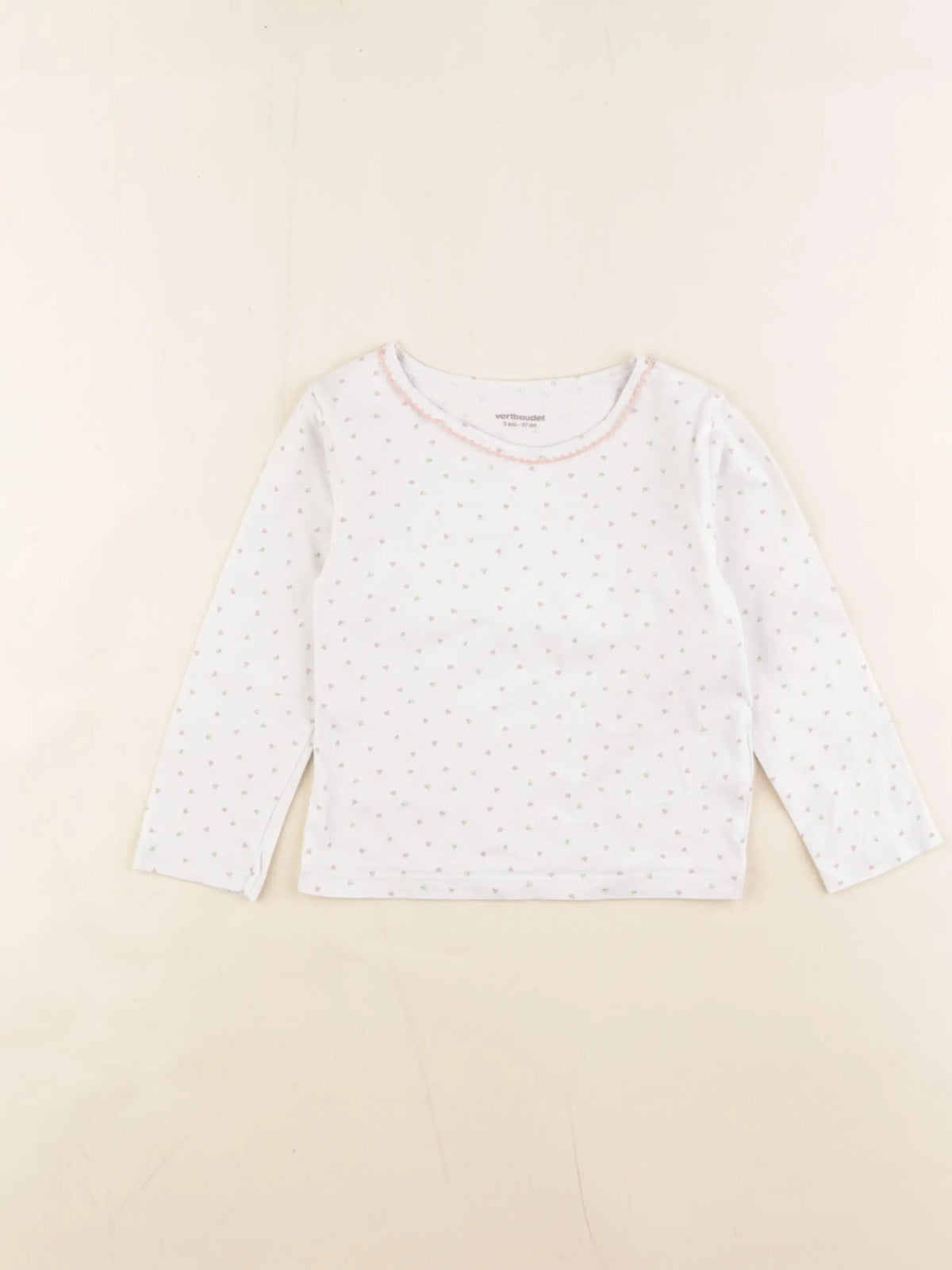 Vertbaudet - maillot de corps blanc - 3 ans