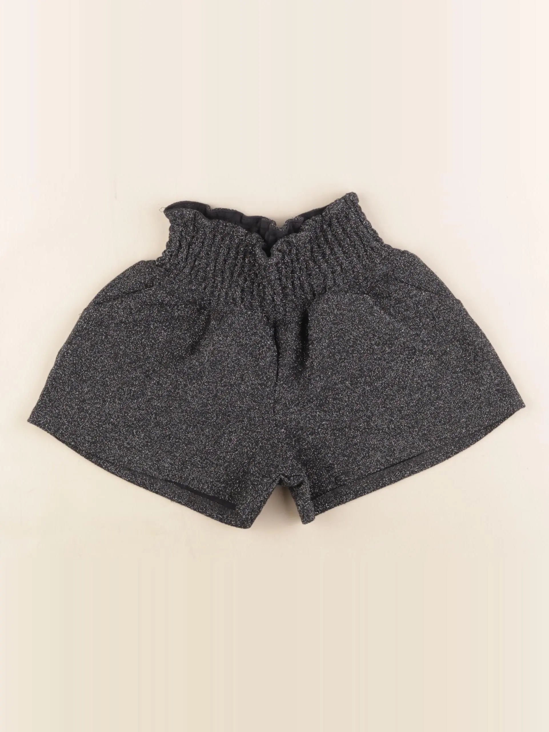 Vertbaudet - short gris, noir - 3 ans