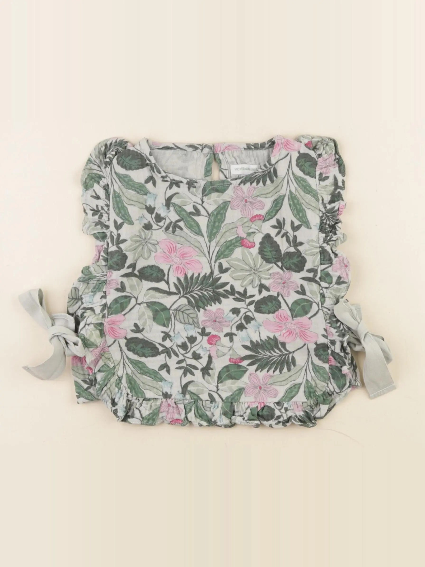 Vertbaudet - blouse vert, rose - 4 ans