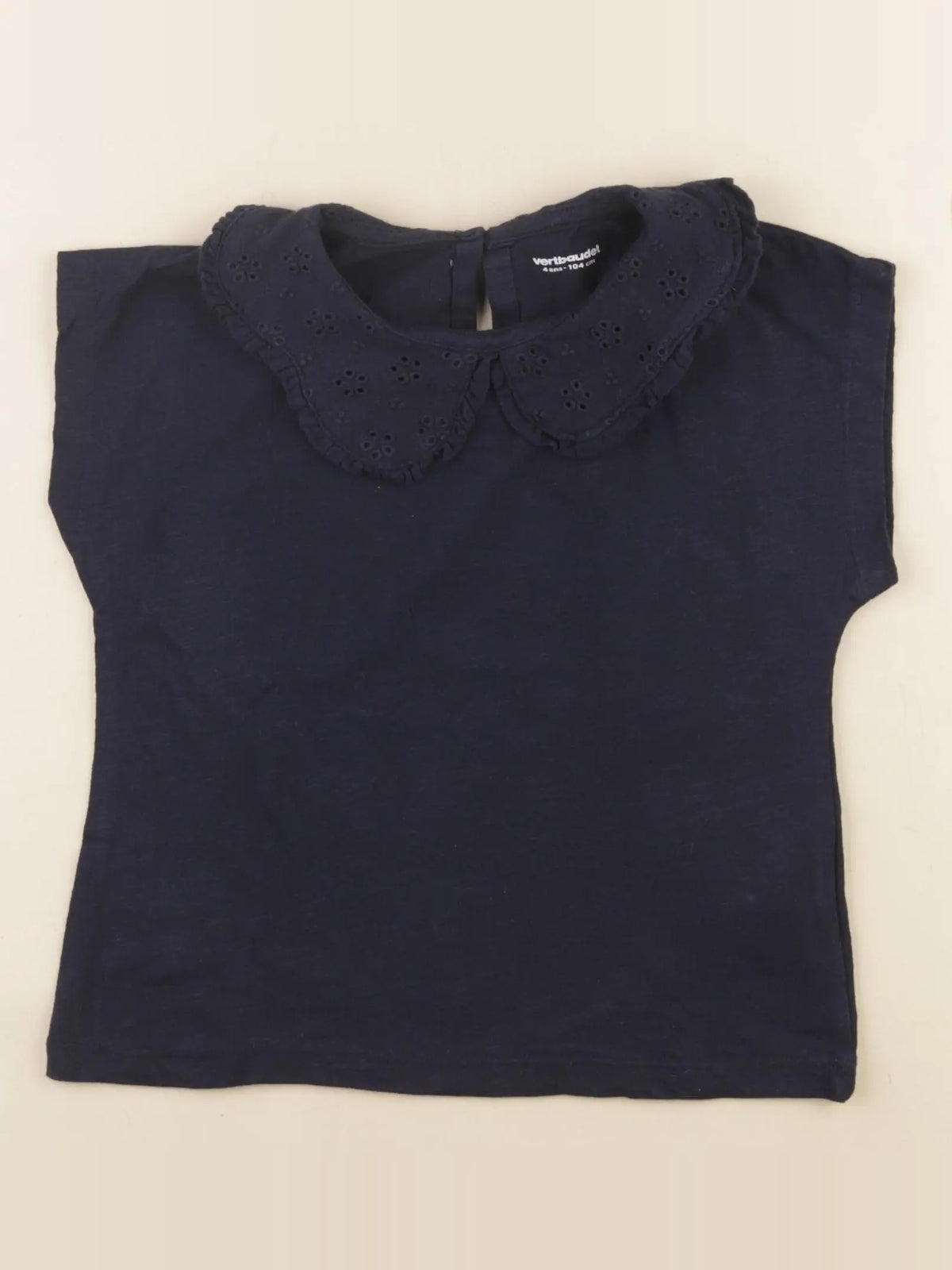Vertbaudet - tee-shirt bleu - 4 ans