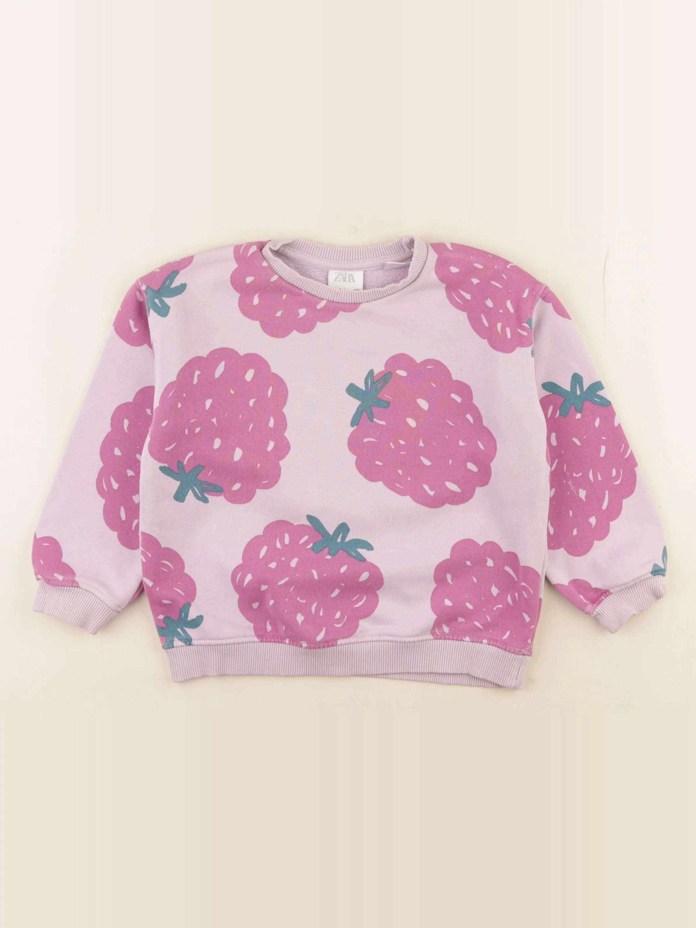 Zara - sweat violet, rose - 3/4 ans