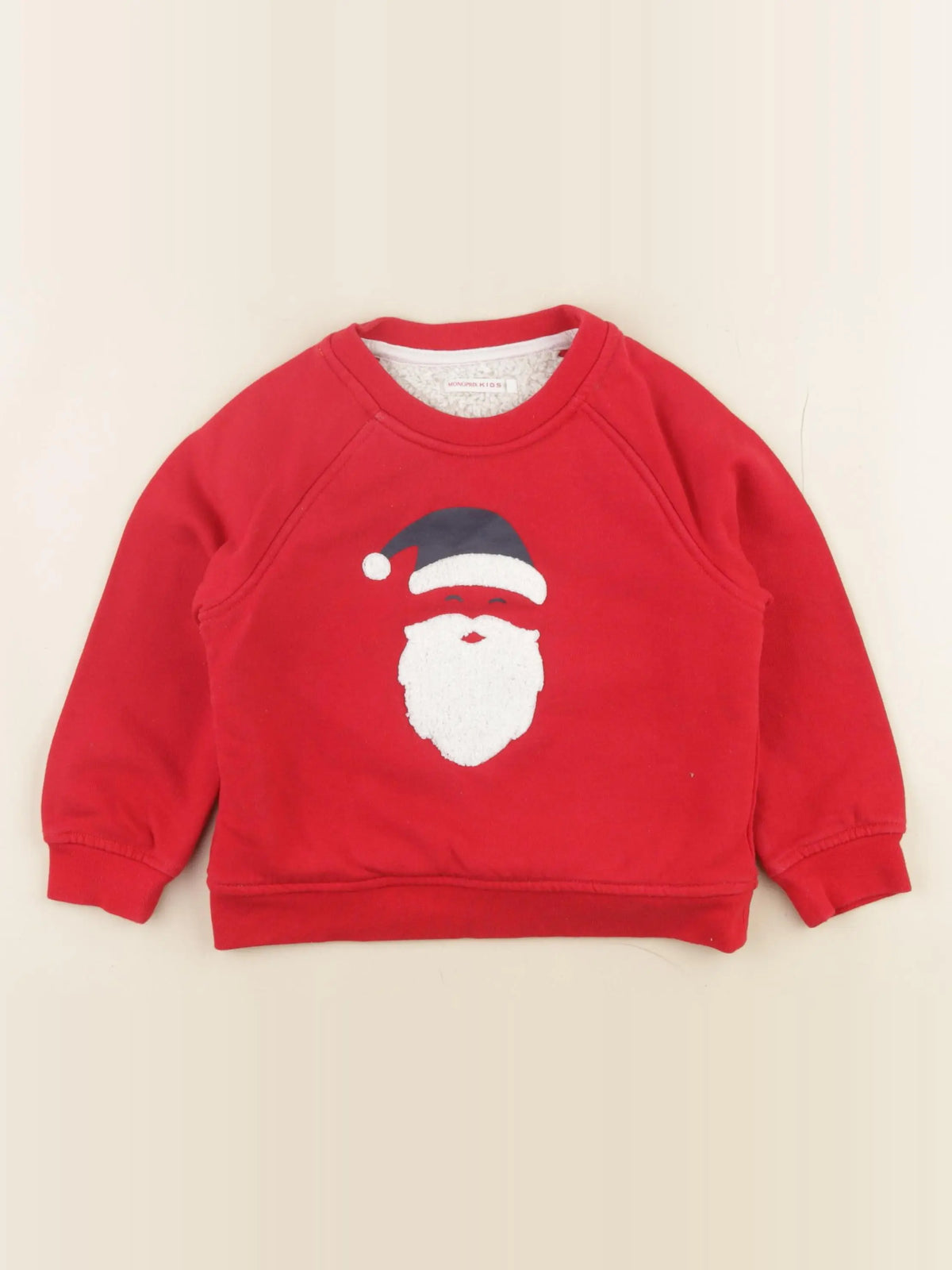 Monoprix - sweat rouge - 3 ans