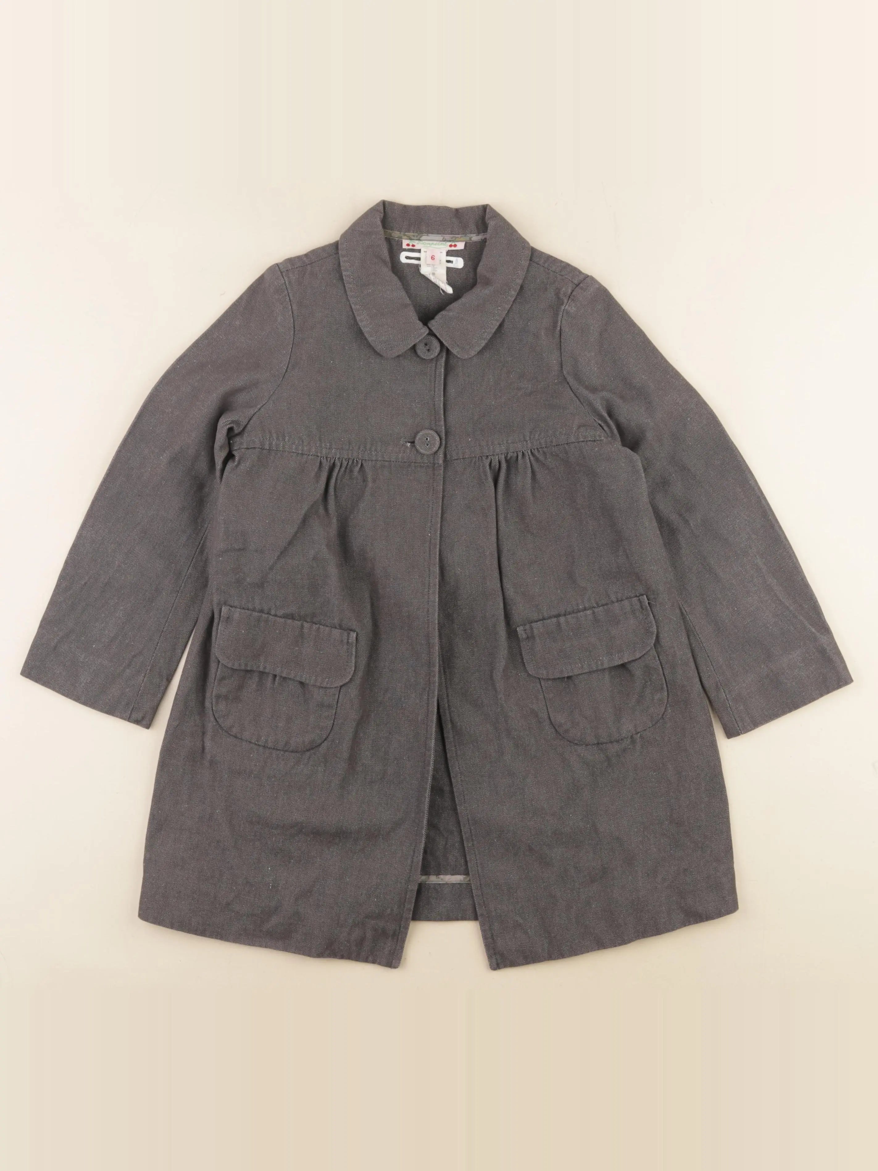 Bonpoint - veste gris - 6 ans