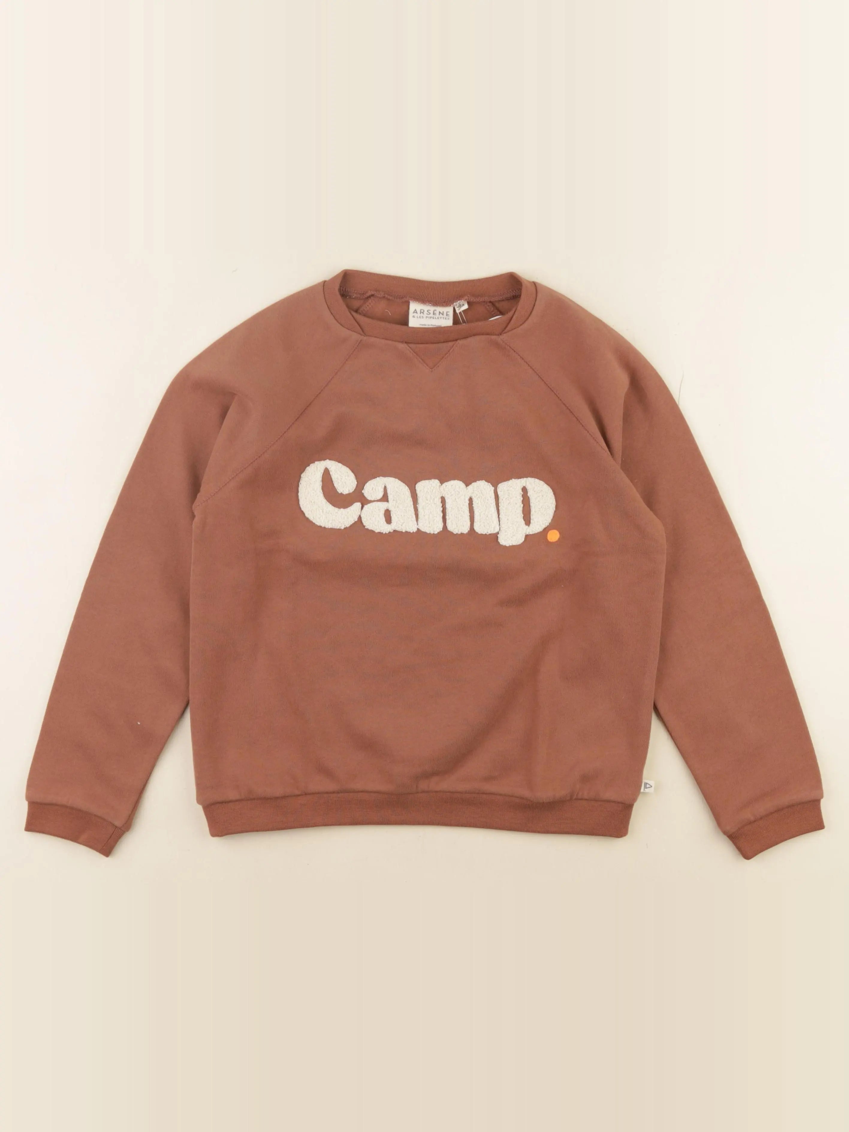 Arsène et les pipelettes - sweat marron - 8 ans