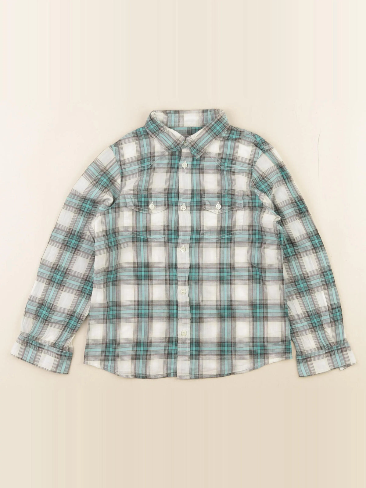 Bonpoint - chemise vert - 6 ans