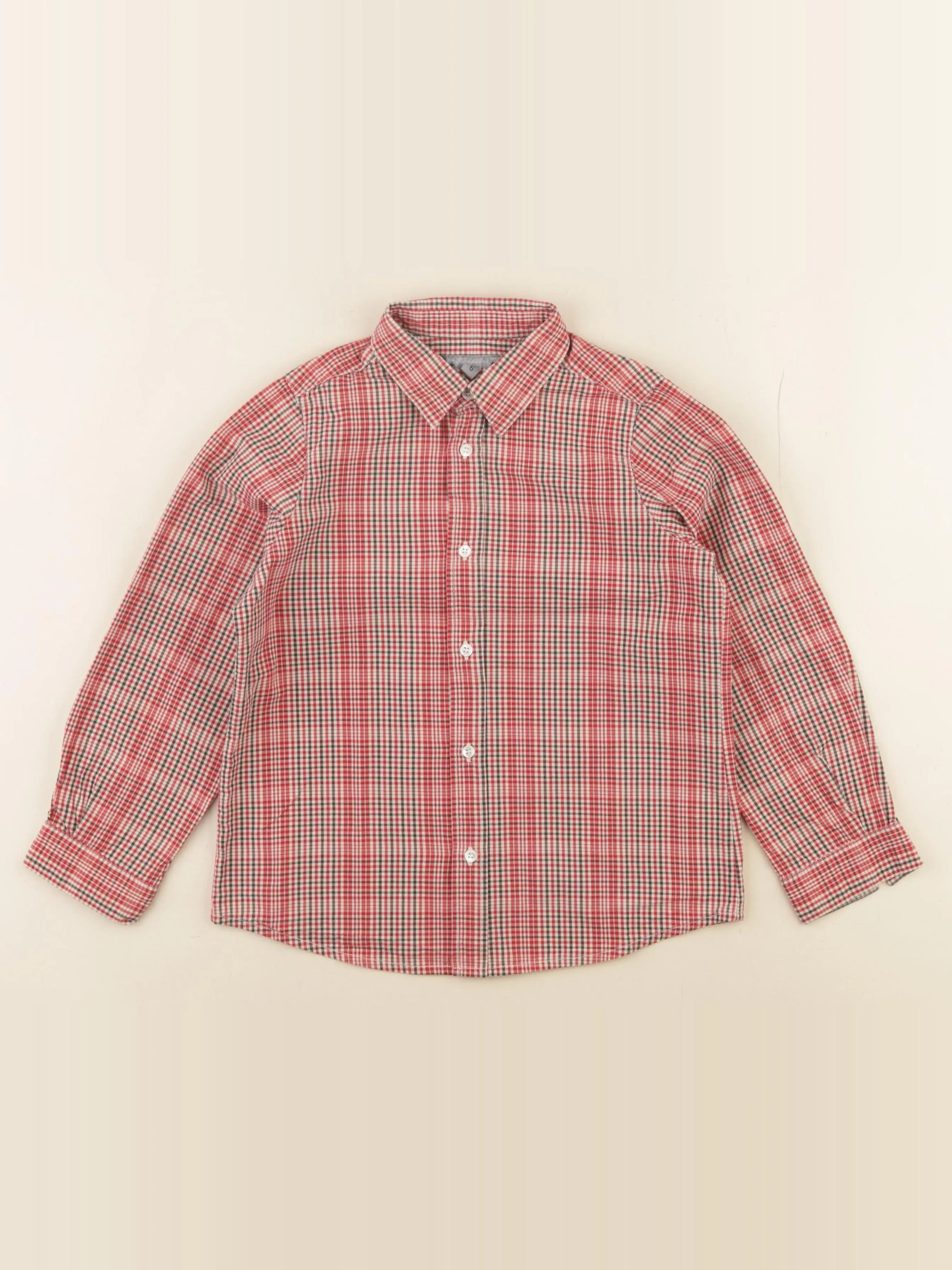 Bonpoint - chemise rouge - 6 ans