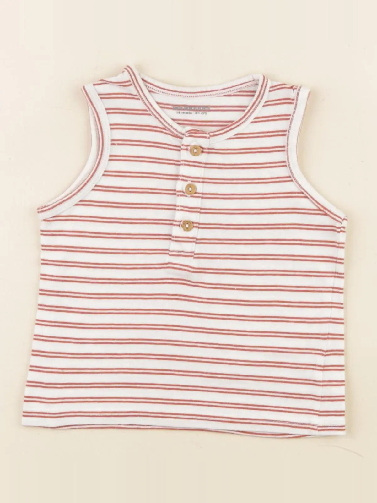 Vertbaudet - débardeur rouge - 18 mois