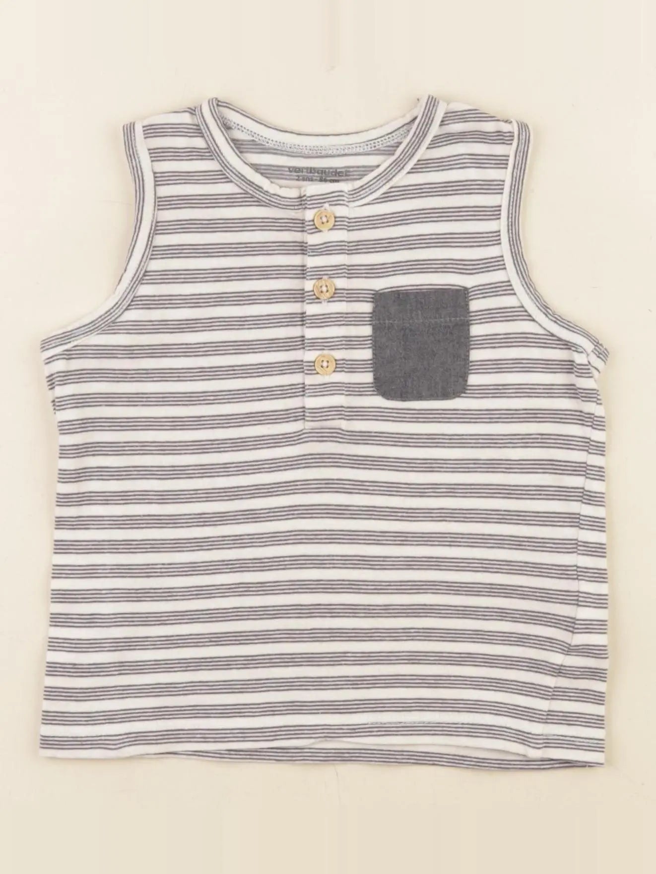 Vertbaudet - débardeur bleu - 2 ans