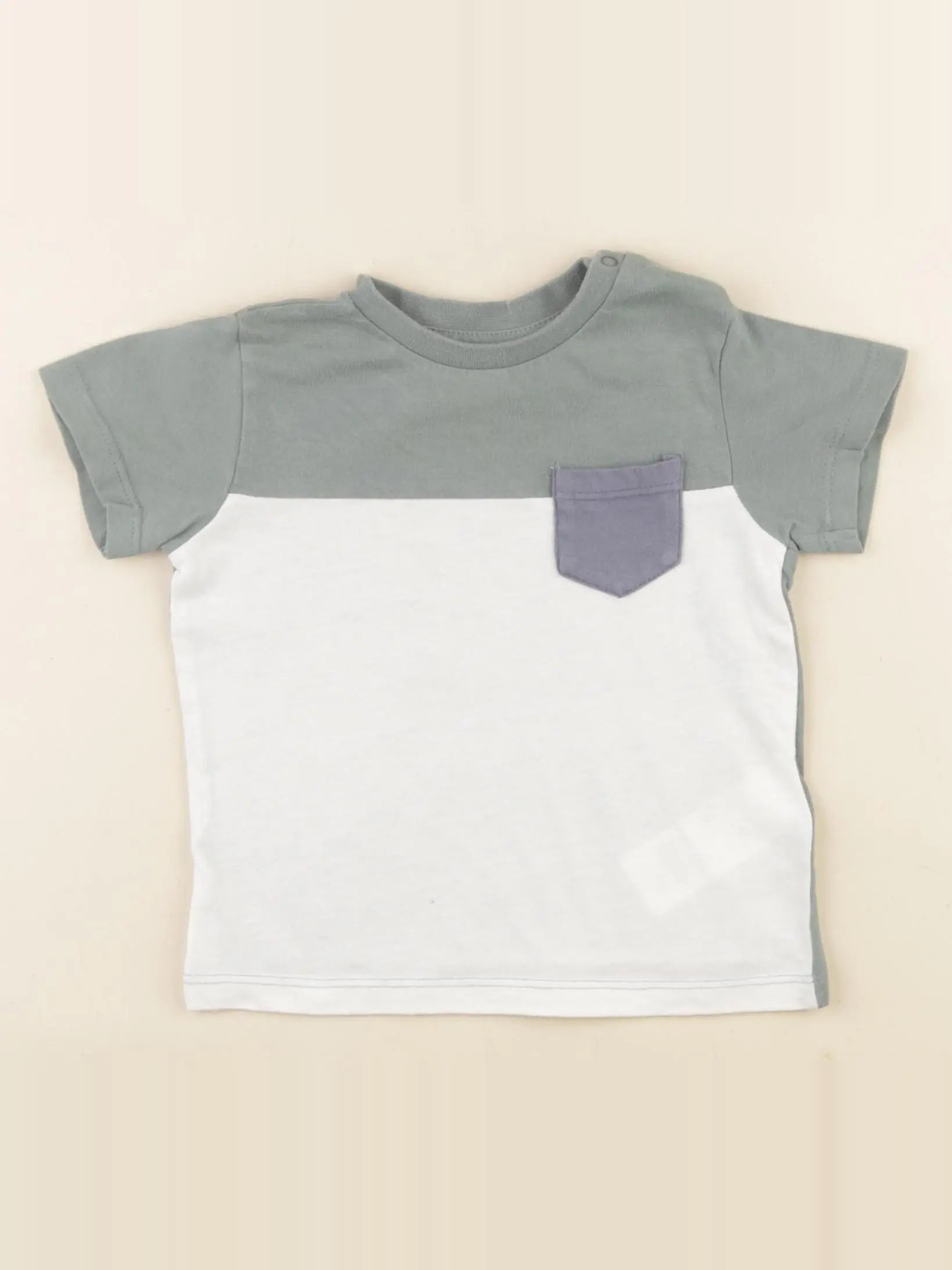 Vertbaudet - tee-shirt vert - 12 mois