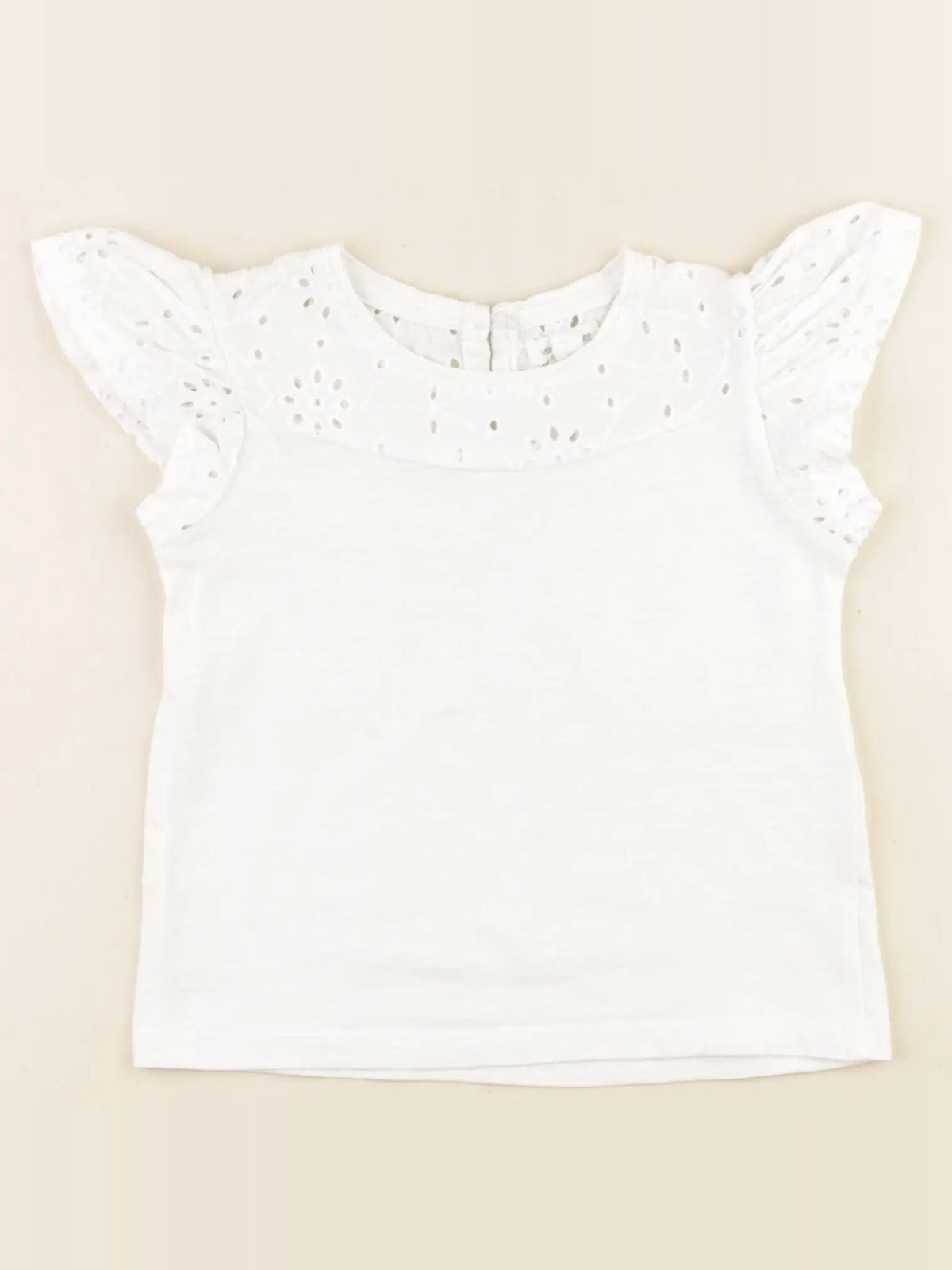 Vertbaudet - tee-shirt blanc - 2 ans