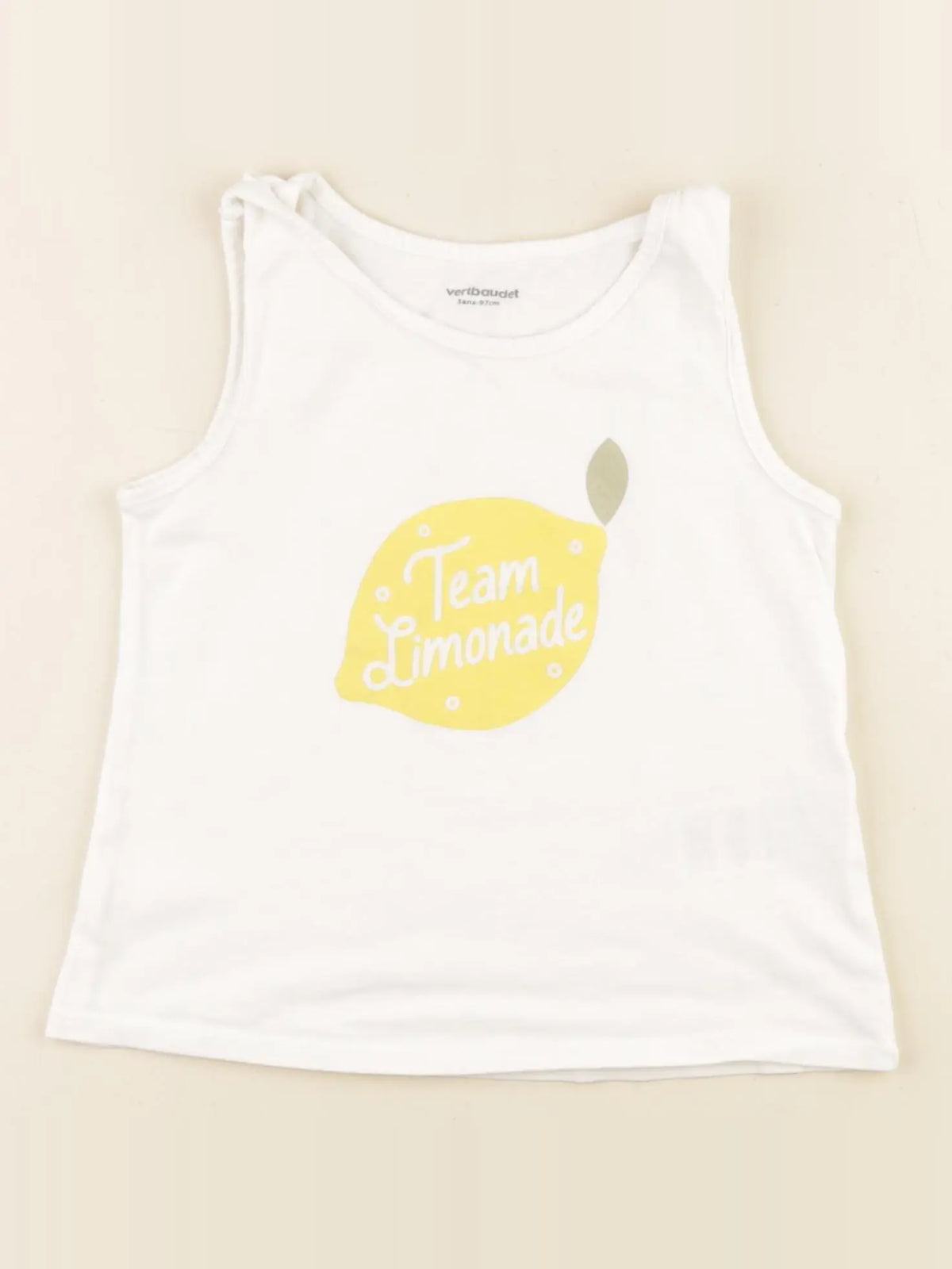 Vertbaudet - débardeur blanc - 3 ans