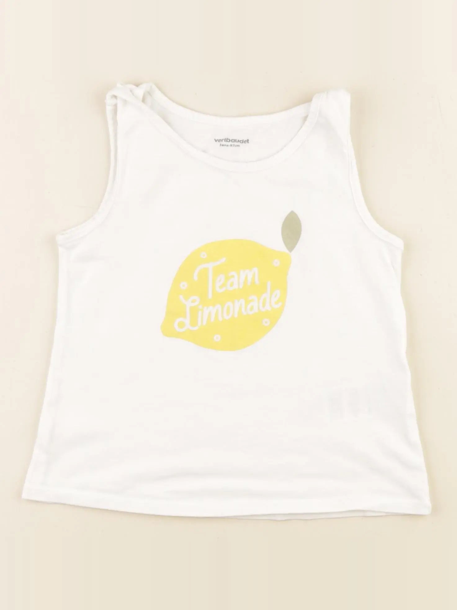 Vertbaudet - débardeur blanc - 3 ans