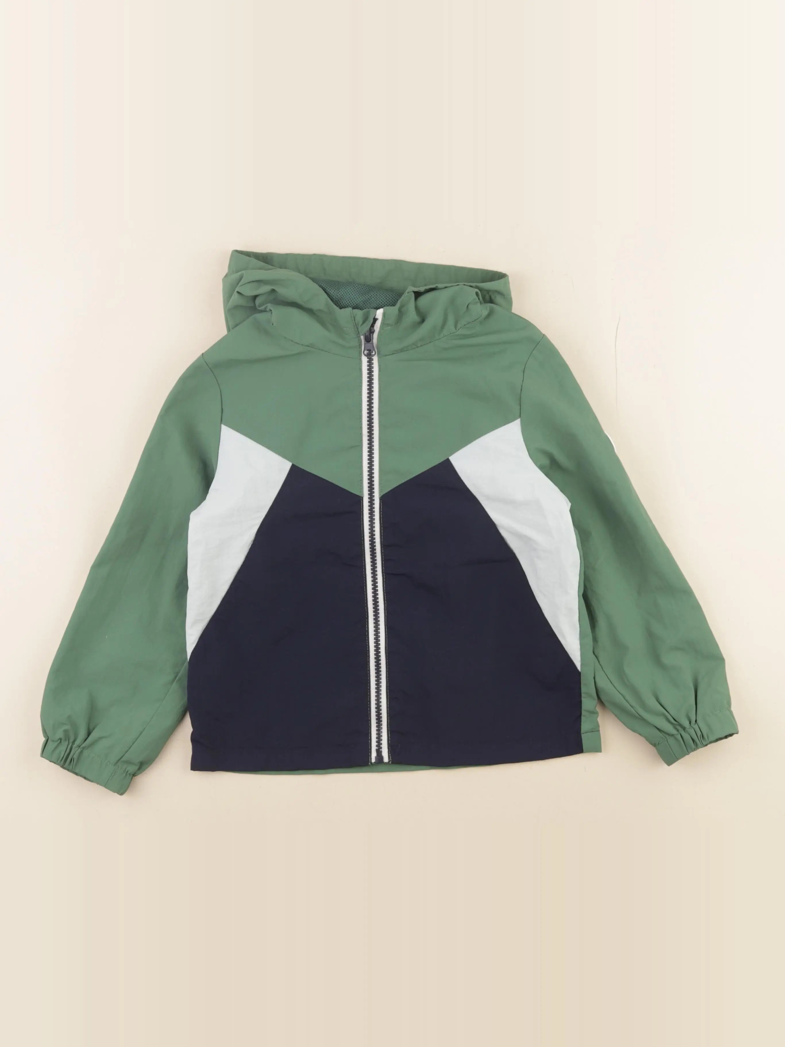 Vertbaudet - coupe-vent bleu, vert - 4 ans