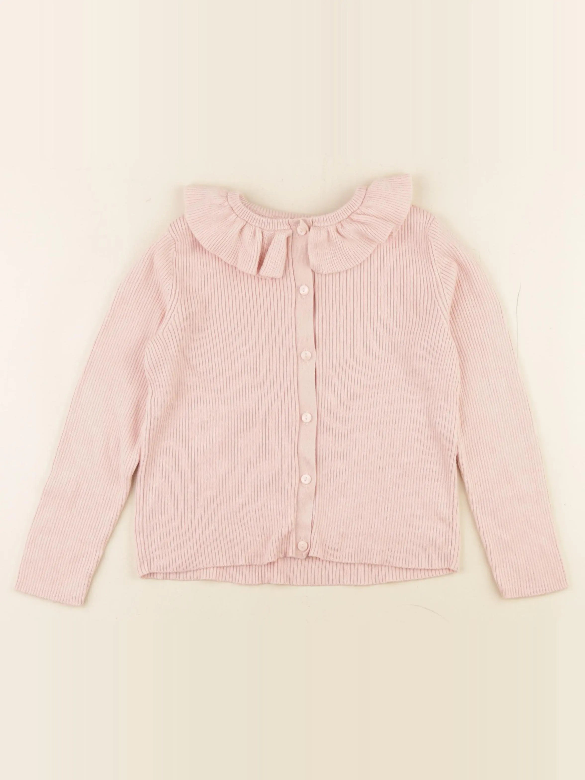 Vertbaudet - gilet rose - 6 ans