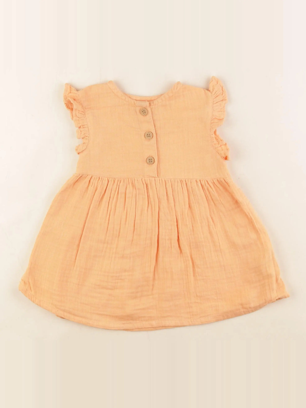 Tape à l'oeil - robe orange - 12 mois