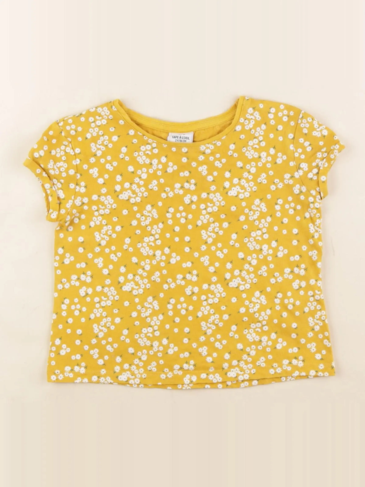 Tape à l'oeil - tee-shirt jaune - 2 ans