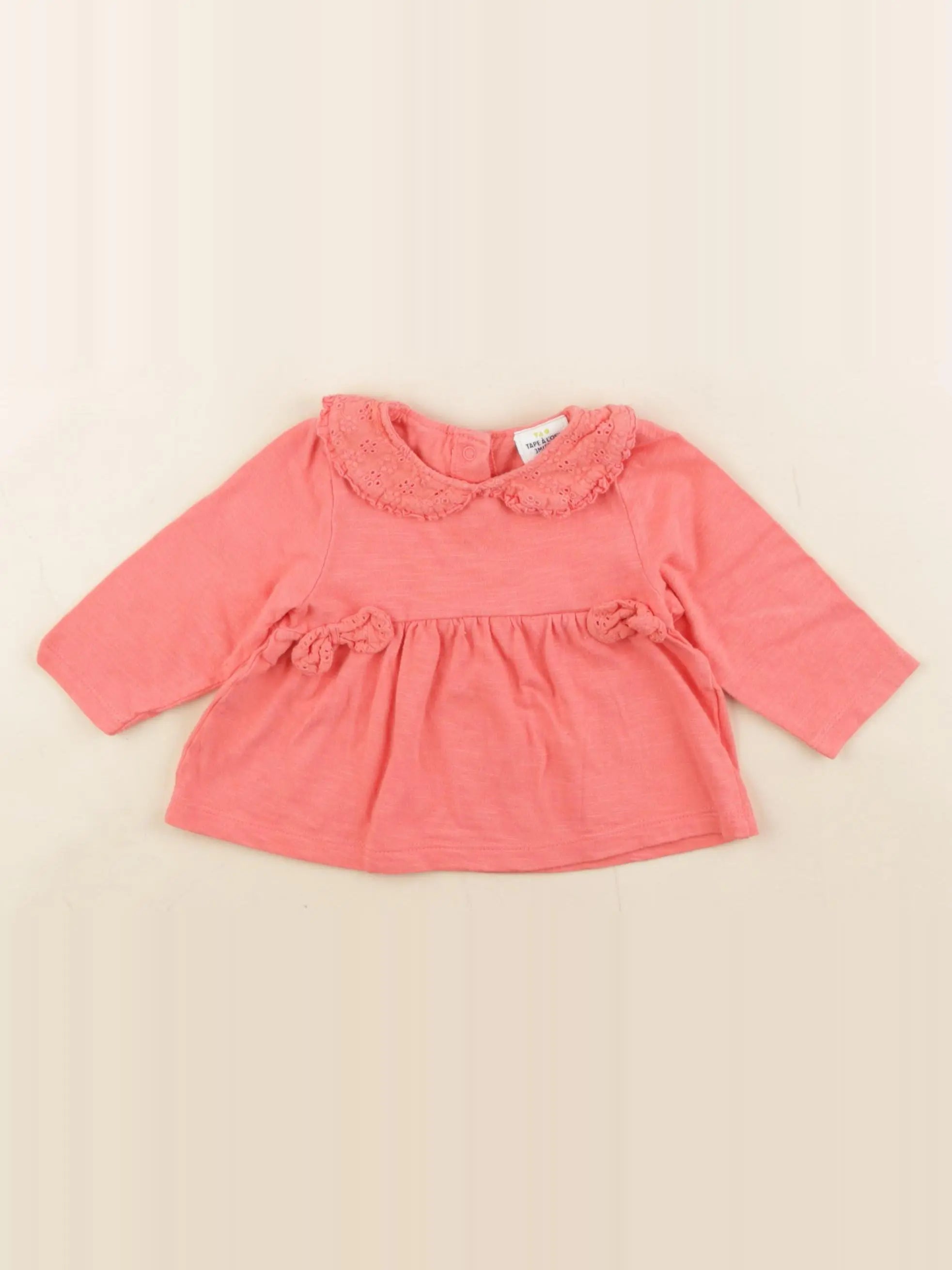 Tape à l'oeil - tee-shirt rose - 3 mois