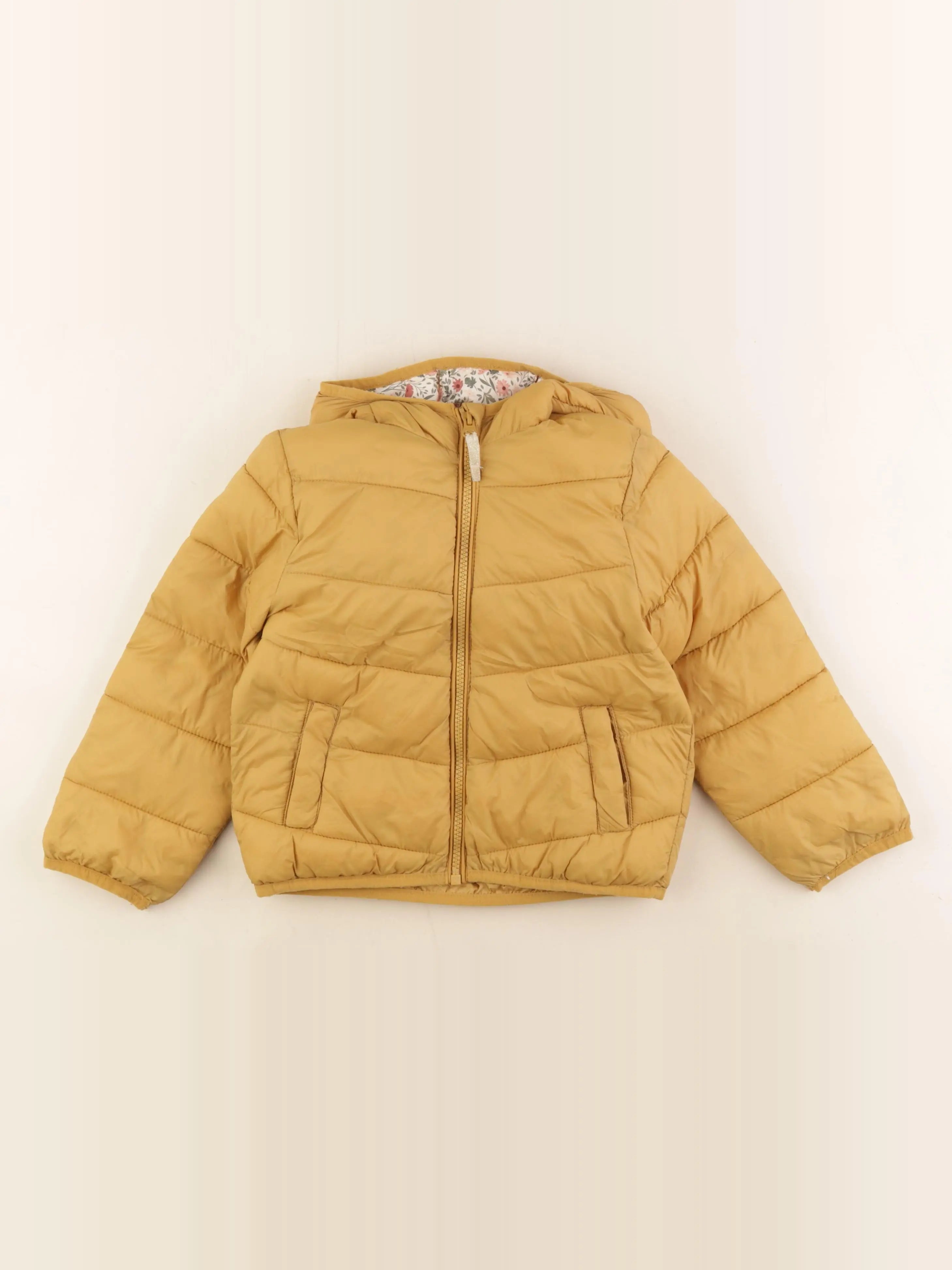 Vertbaudet - doudoune jaune - 5 ans