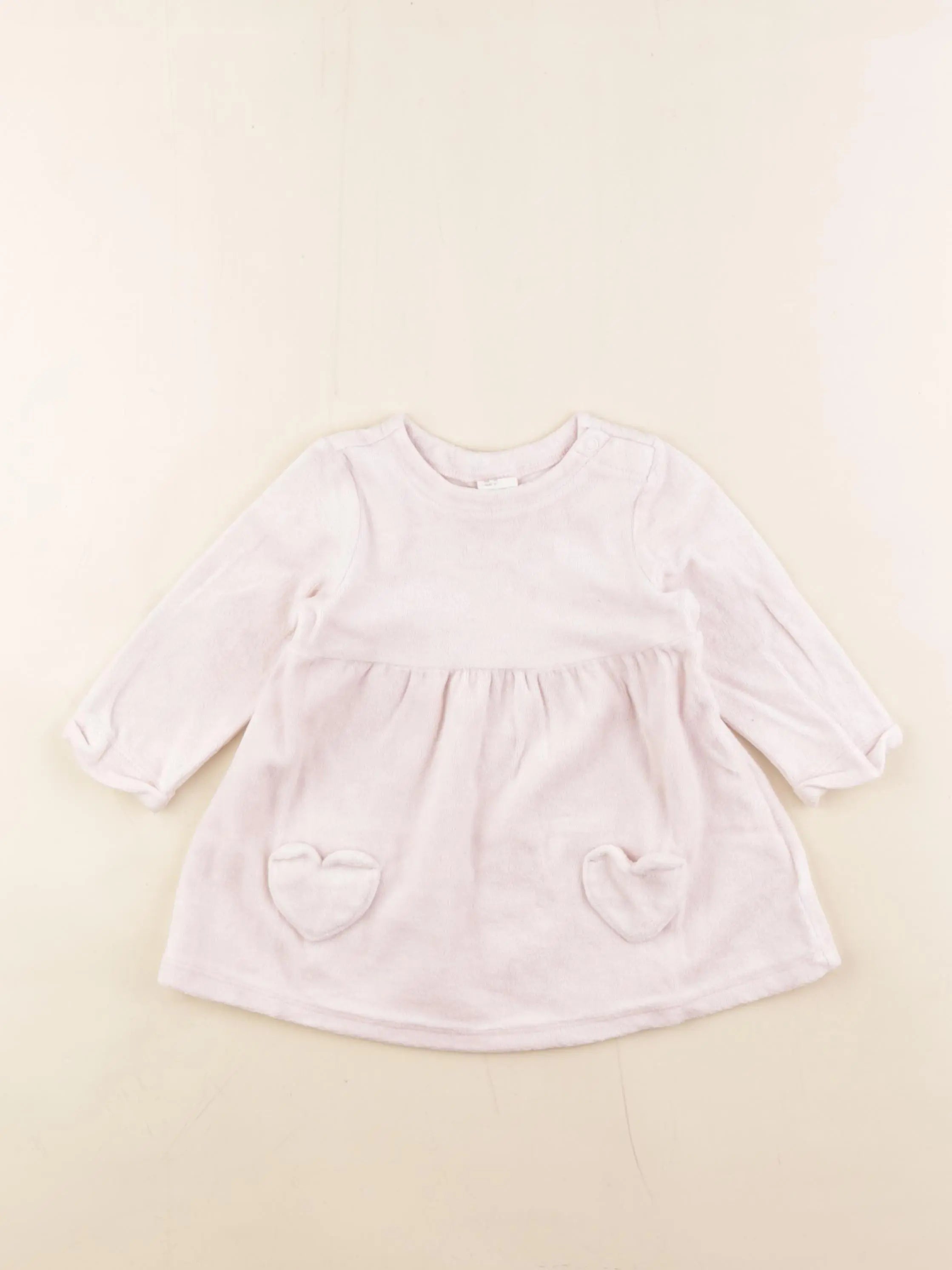 H&M - robe rose - 6/9 mois