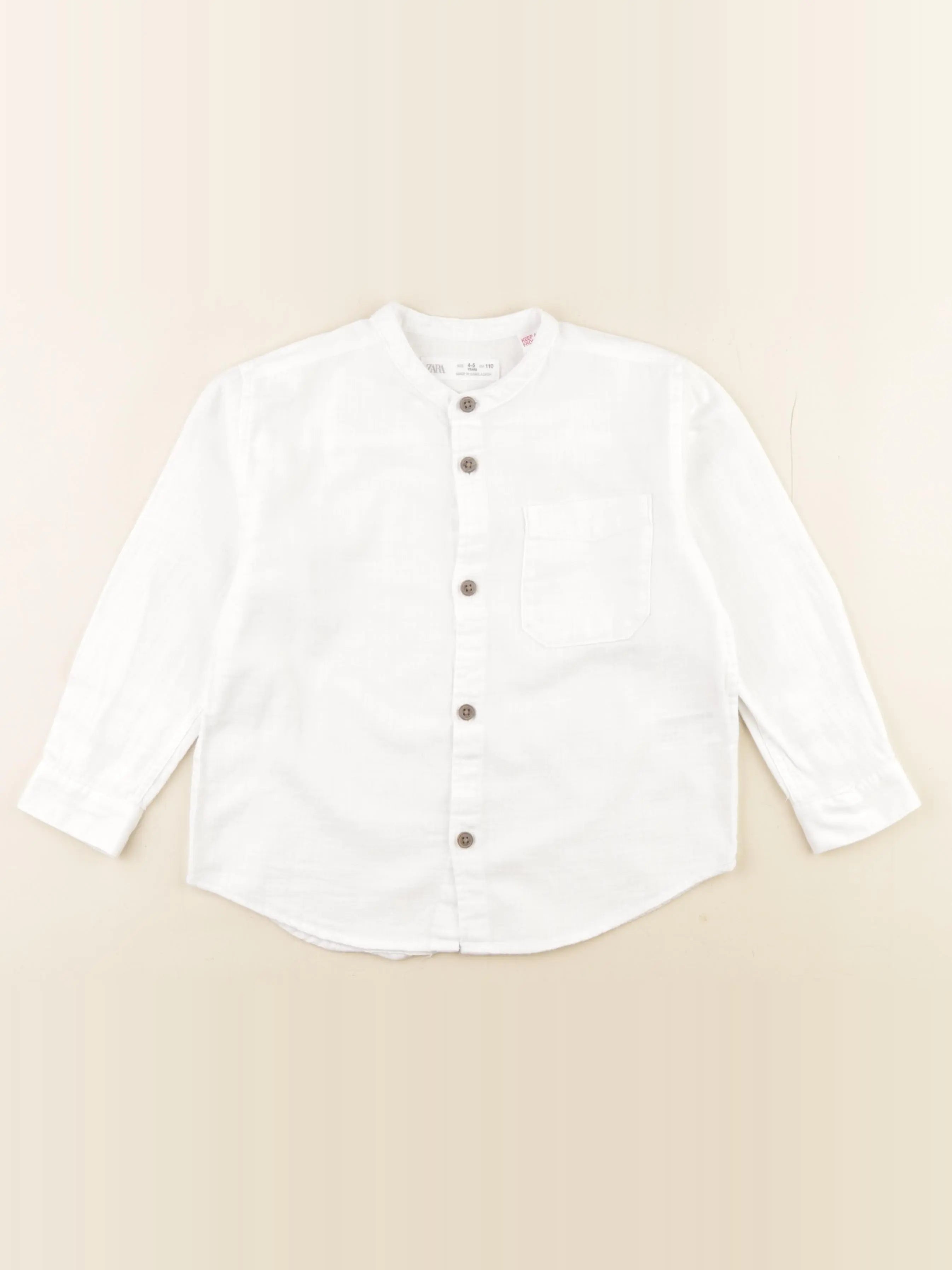 Zara - chemise blanc - 4/5 ans
