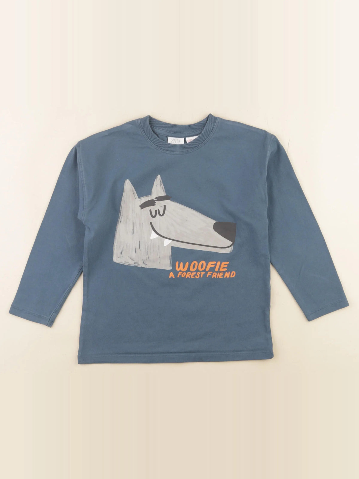 Zara - tee-shirt bleu - 6 ans