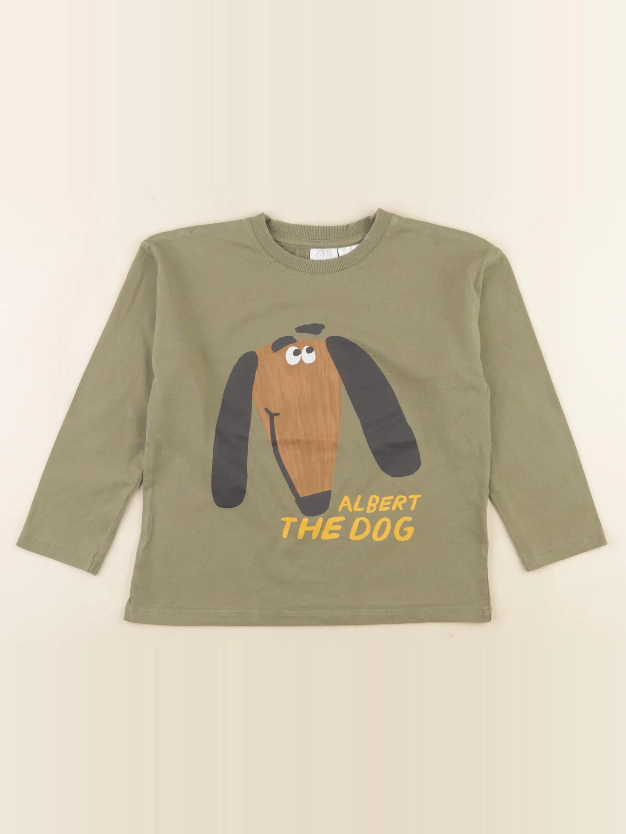 Zara - tee-shirt vert - 6 ans