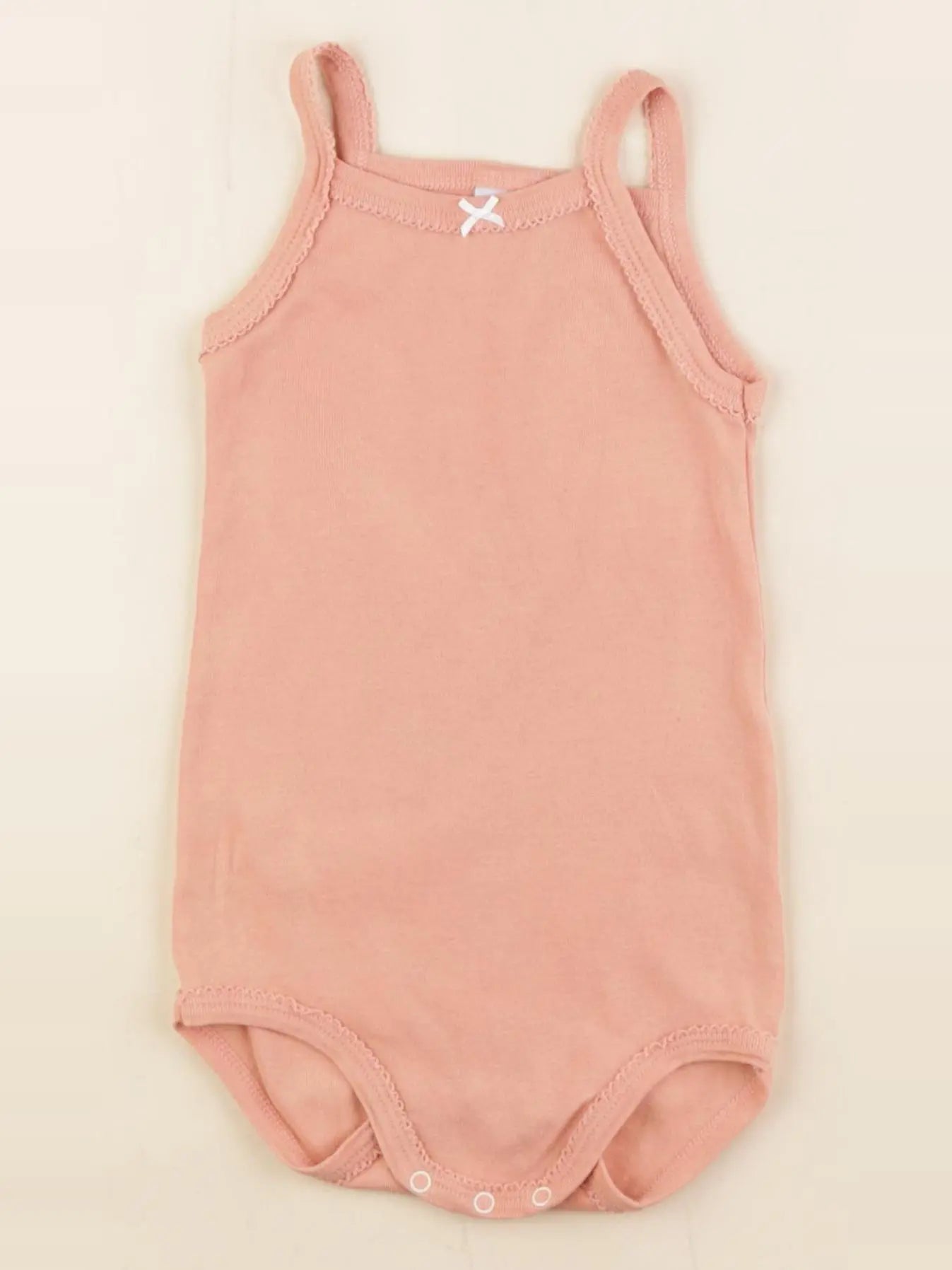 Petit Bateau - body orange - 24 mois