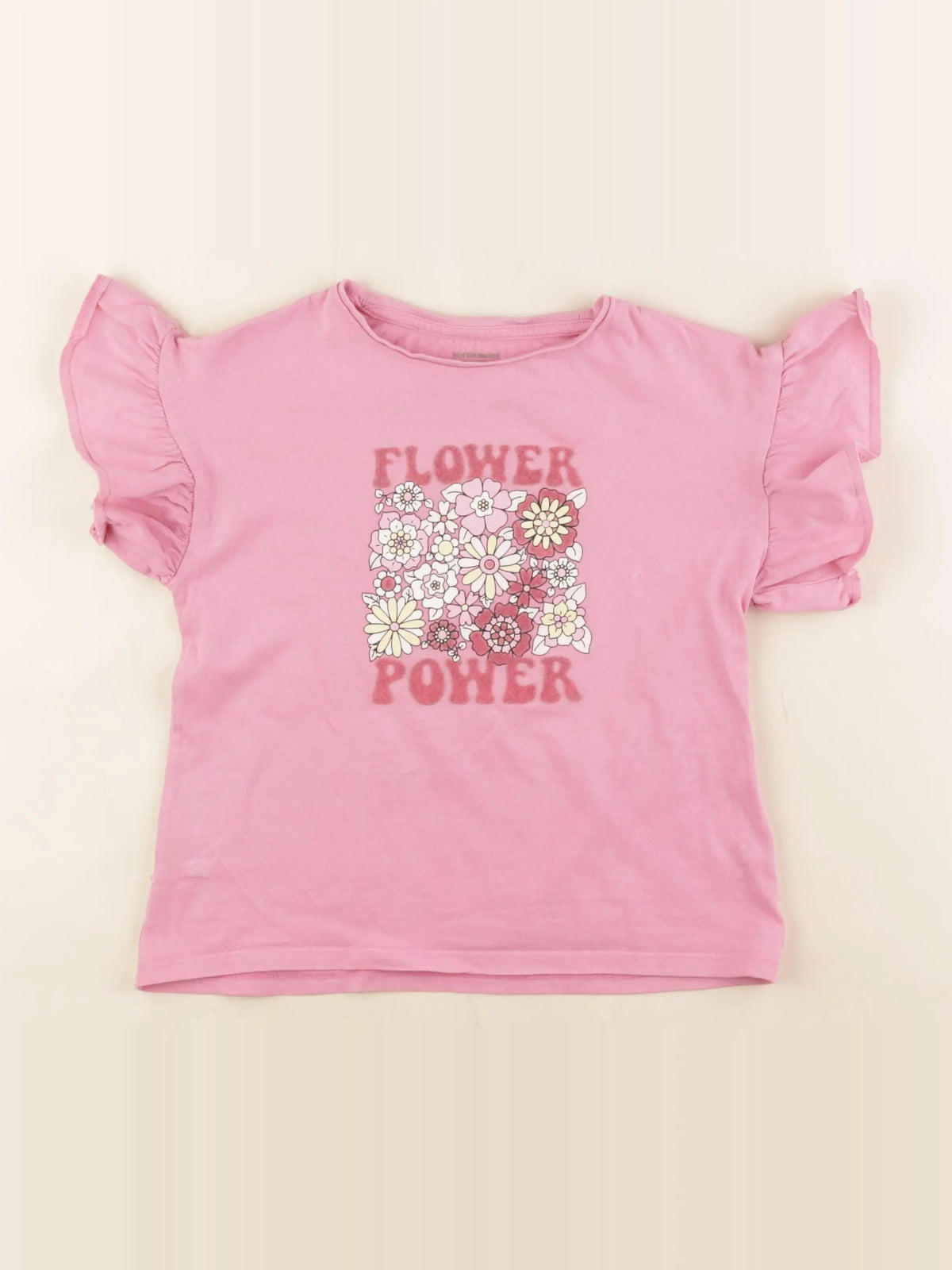 Vertbaudet - tee-shirt rose - 8 ans