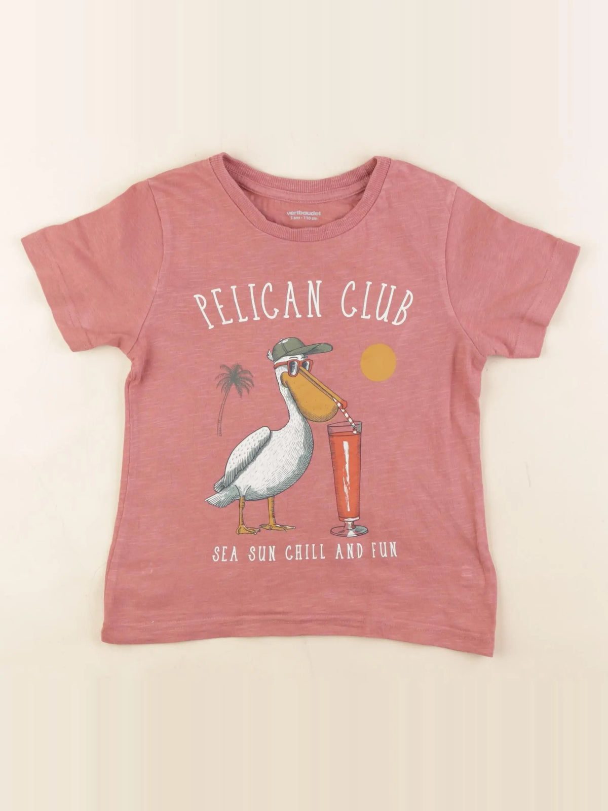 Vertbaudet - tee-shirt rose - 4 ans