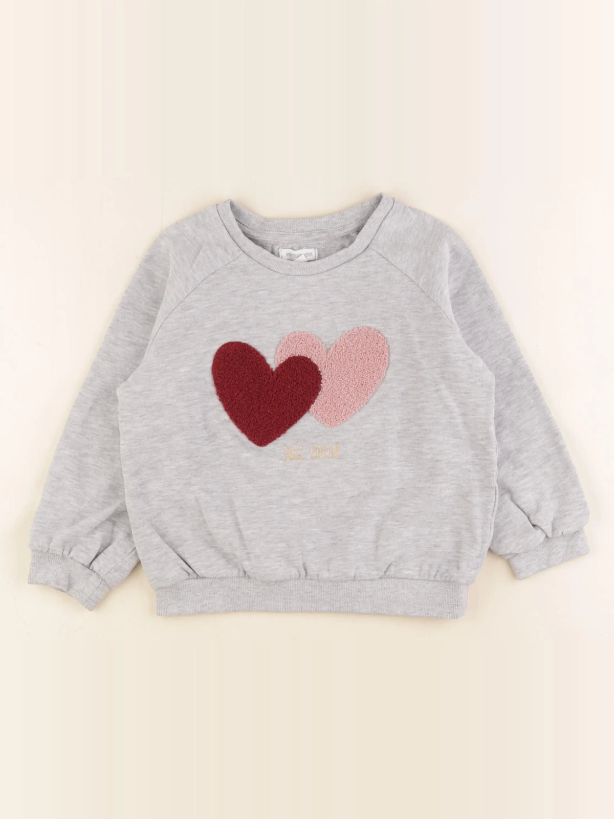 Vertbaudet - sweat gris - 6 ans