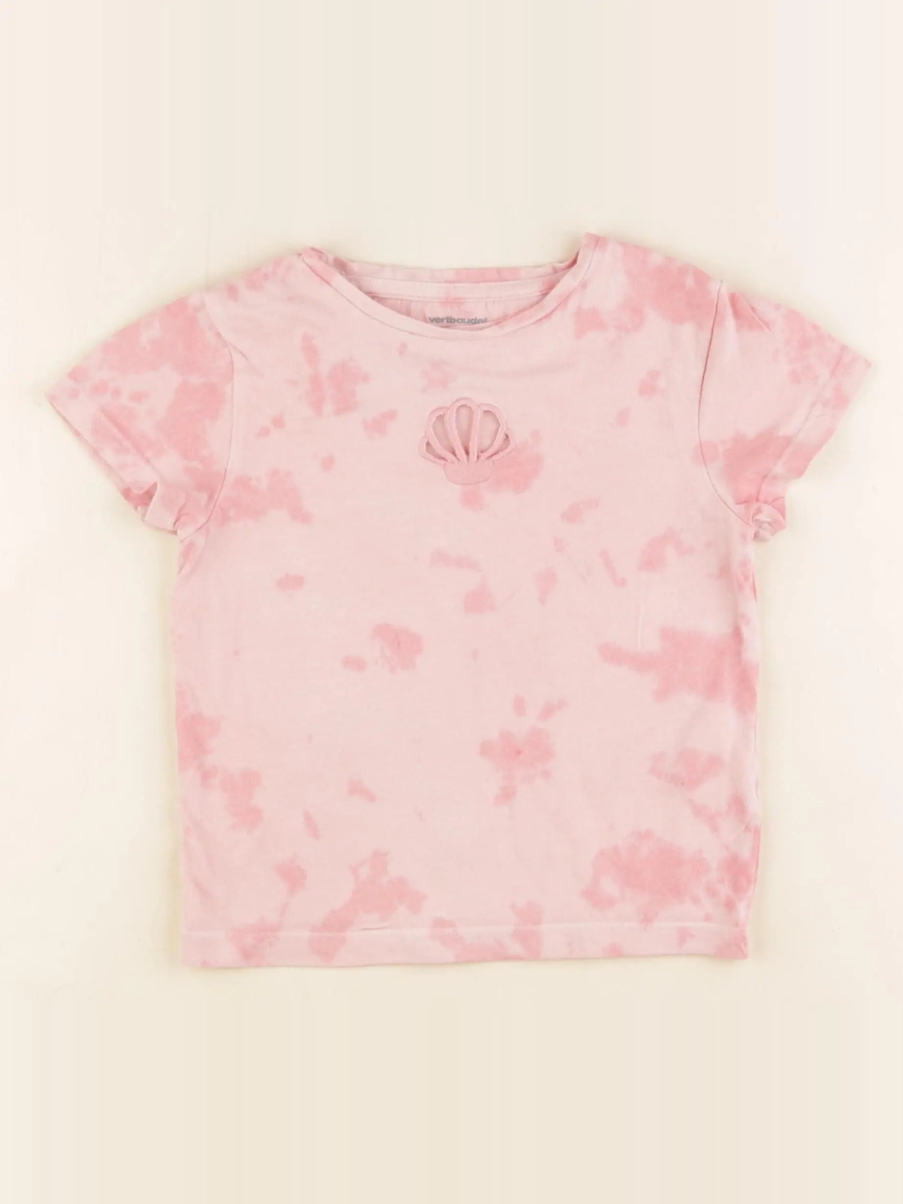 Vertbaudet - tee-shirt rose - 6 ans