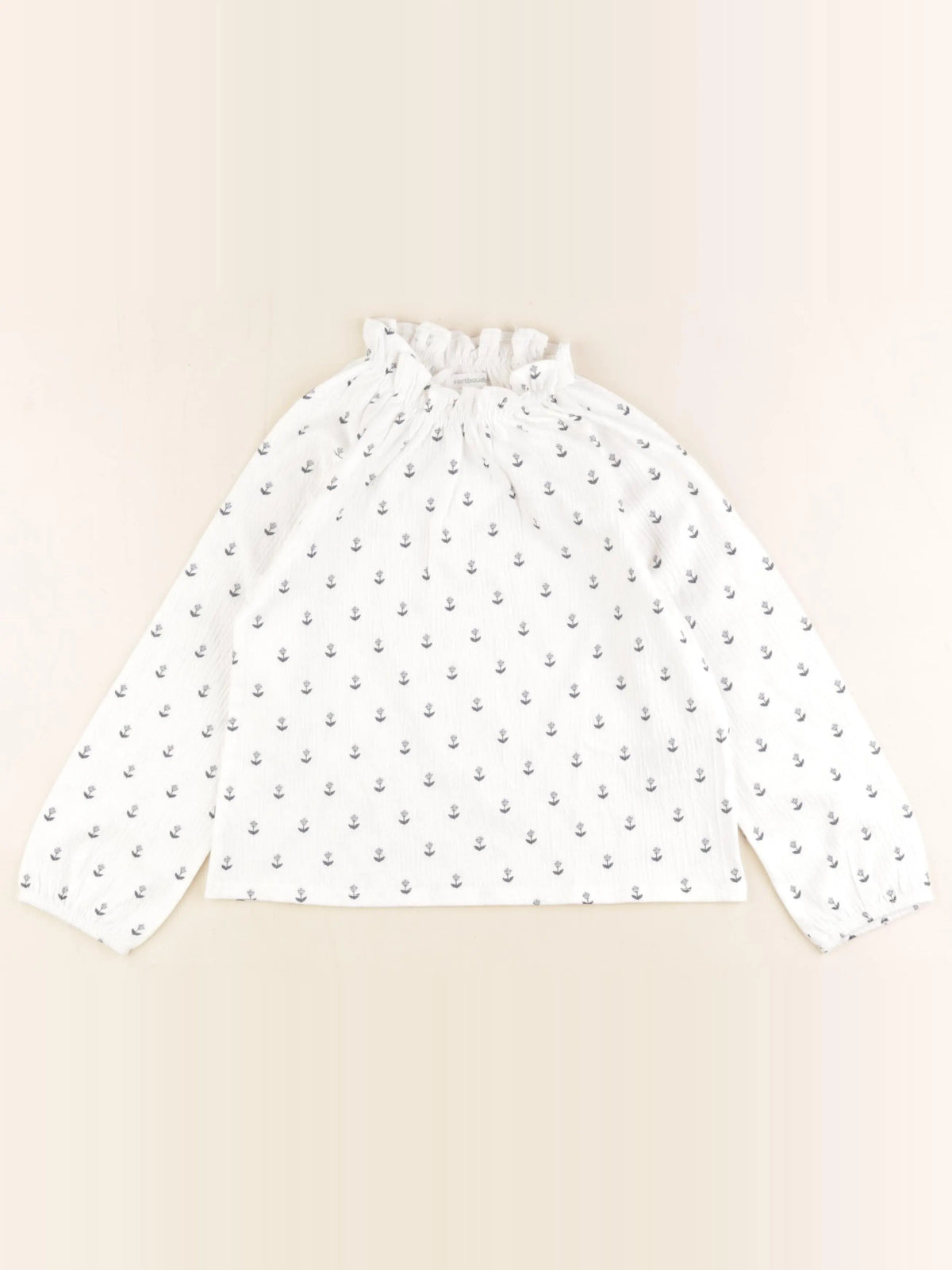 Vertbaudet - tee-shirt blanc, bleu - 6 ans