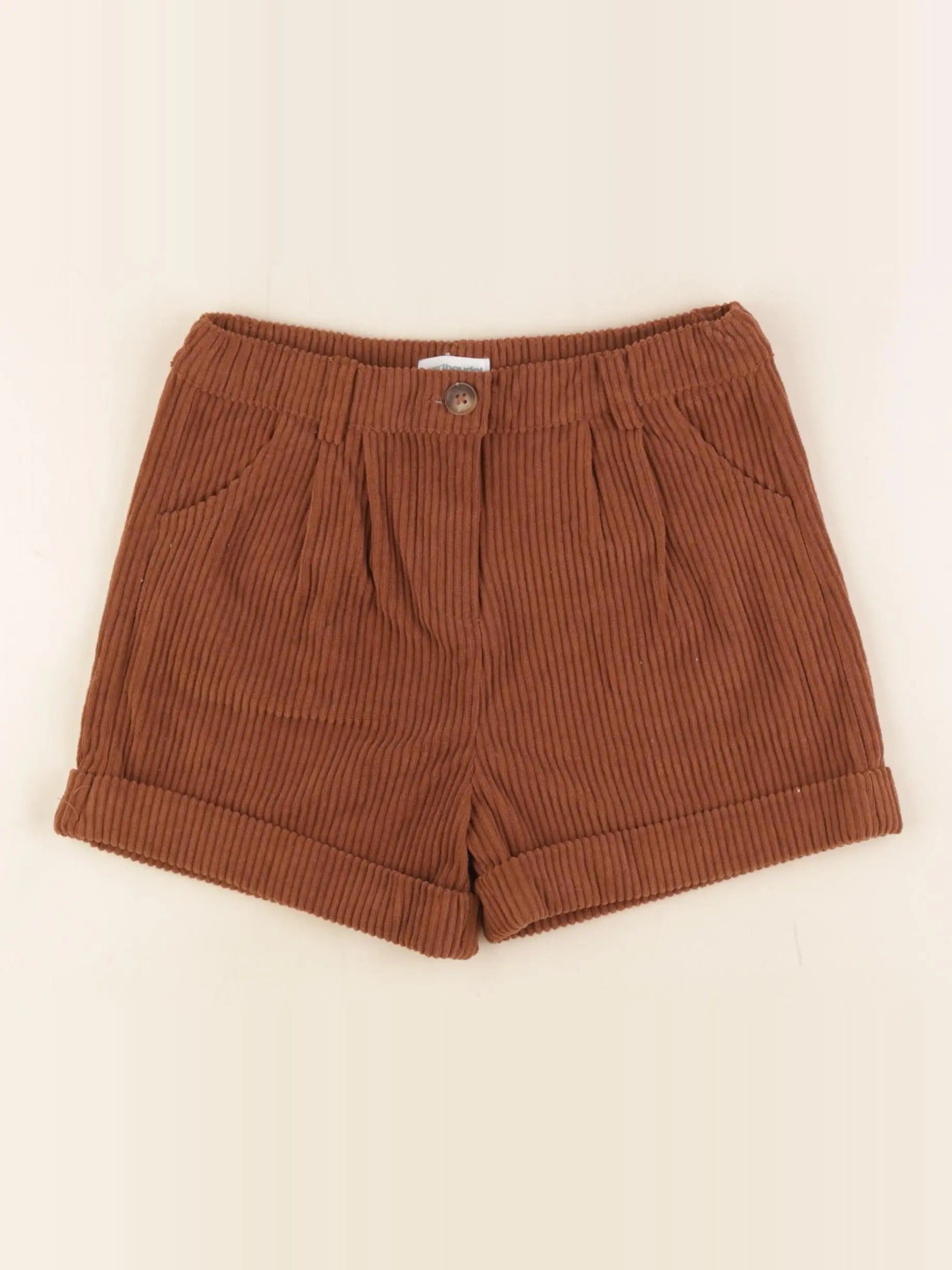 Vertbaudet - short marron - 7 ans