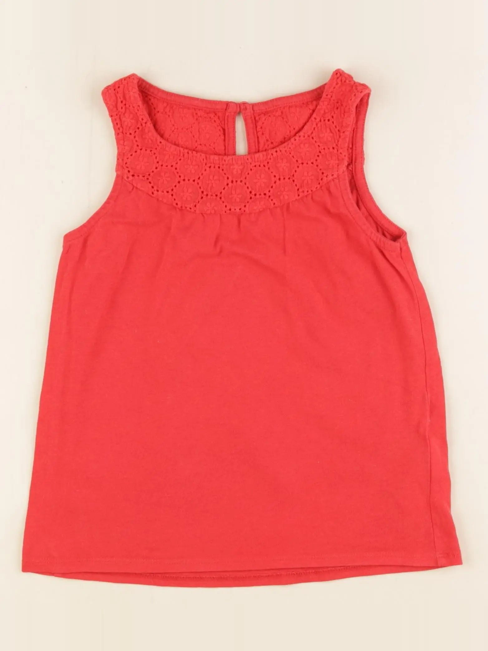 Vertbaudet - débardeur rouge - 8 ans