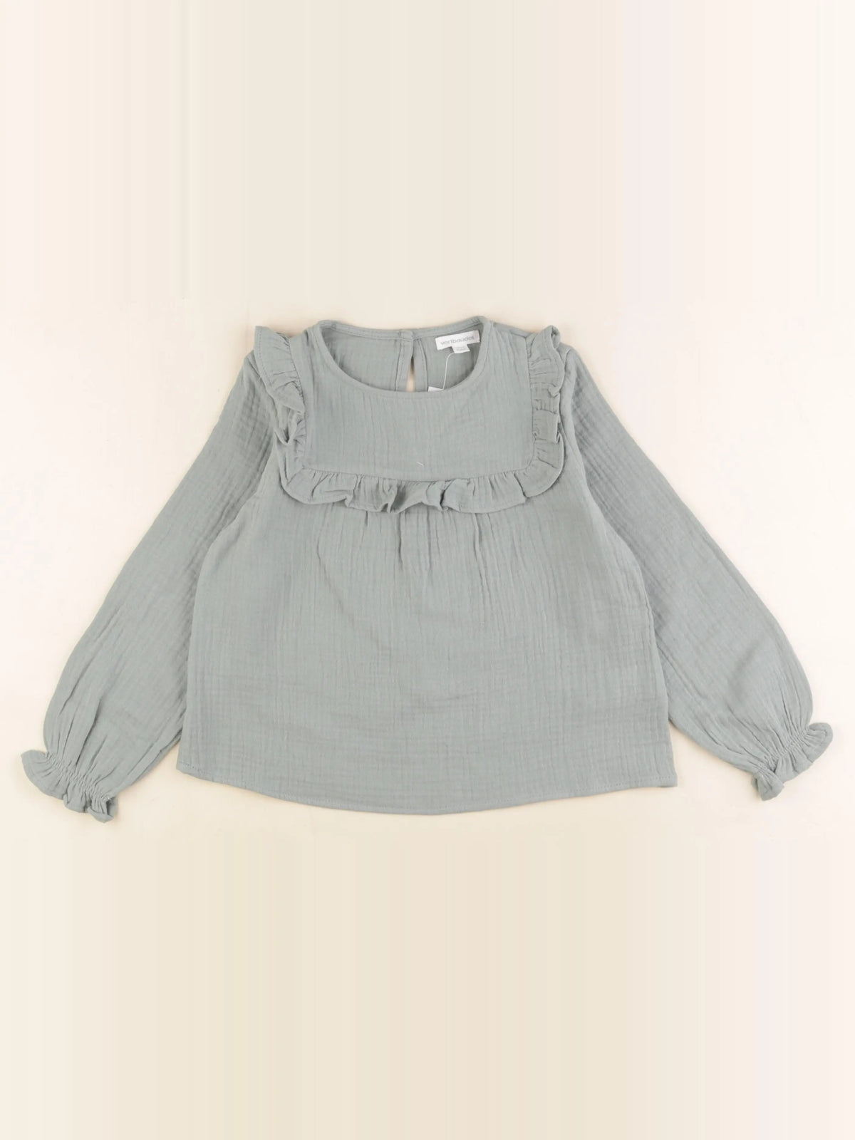Vertbaudet - blouse vert - 6 ans