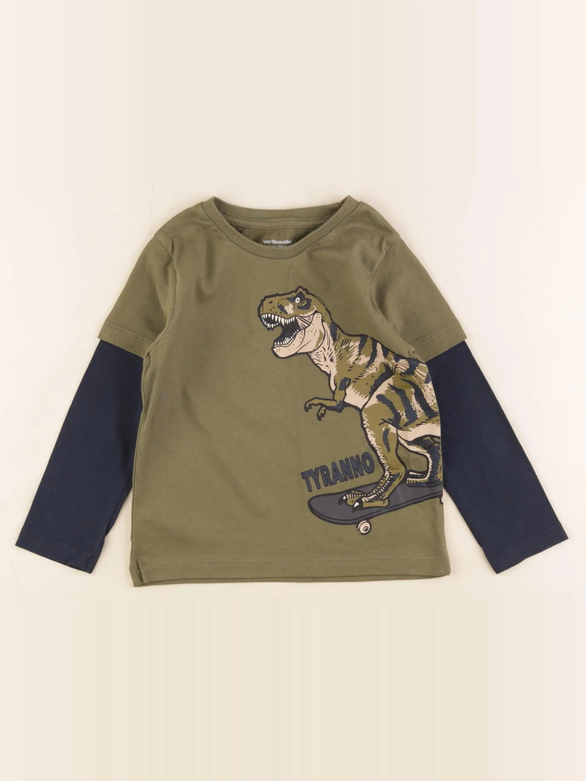 Vertbaudet - tee-shirt vert - 4 ans