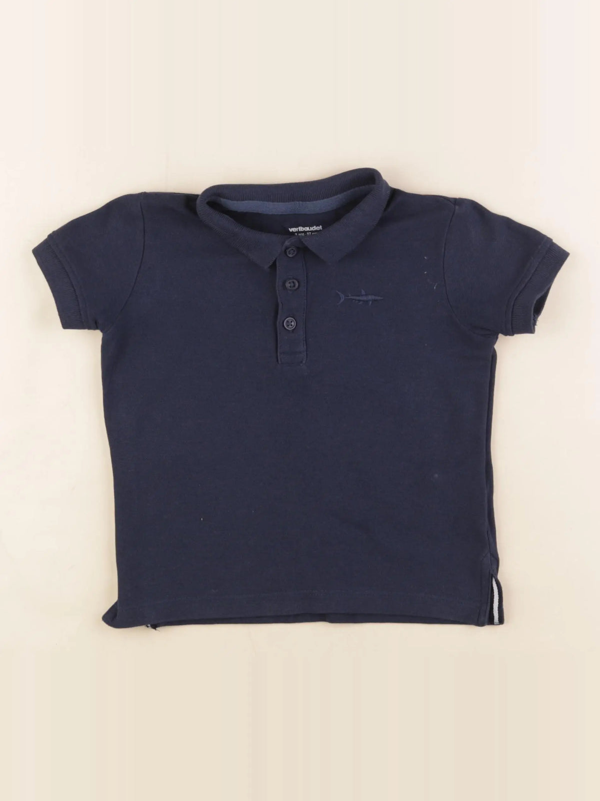 Vertbaudet - polo bleu - 3 ans