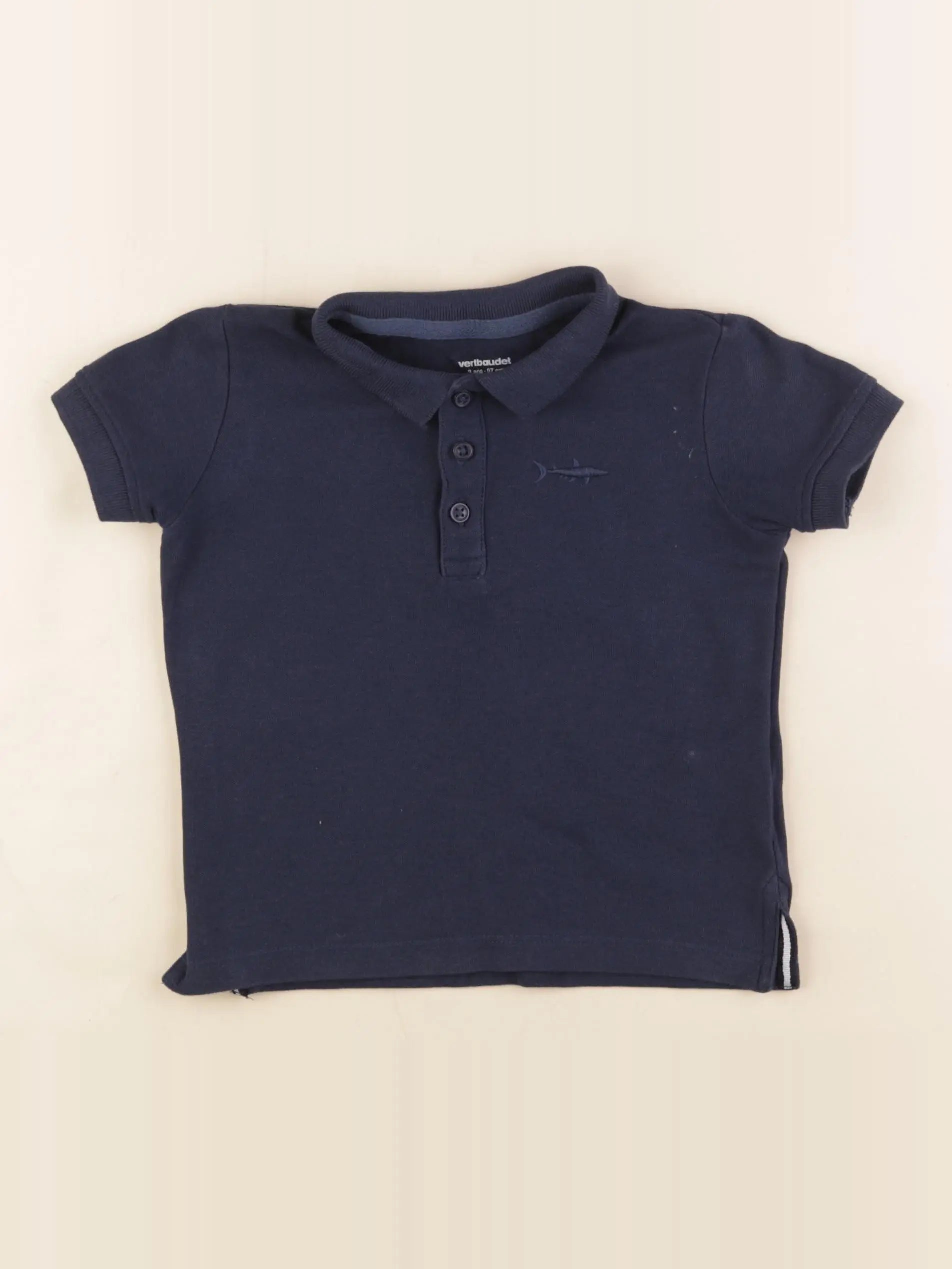 Vertbaudet - polo bleu - 3 ans