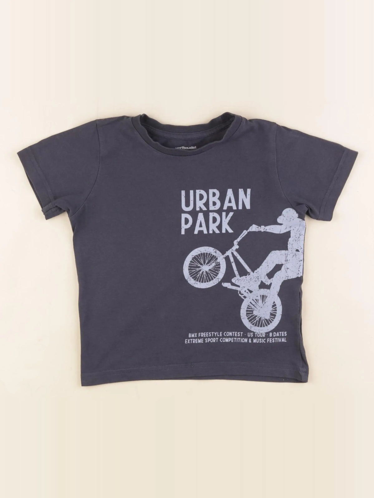 Vertbaudet - tee-shirt bleu - 3 ans