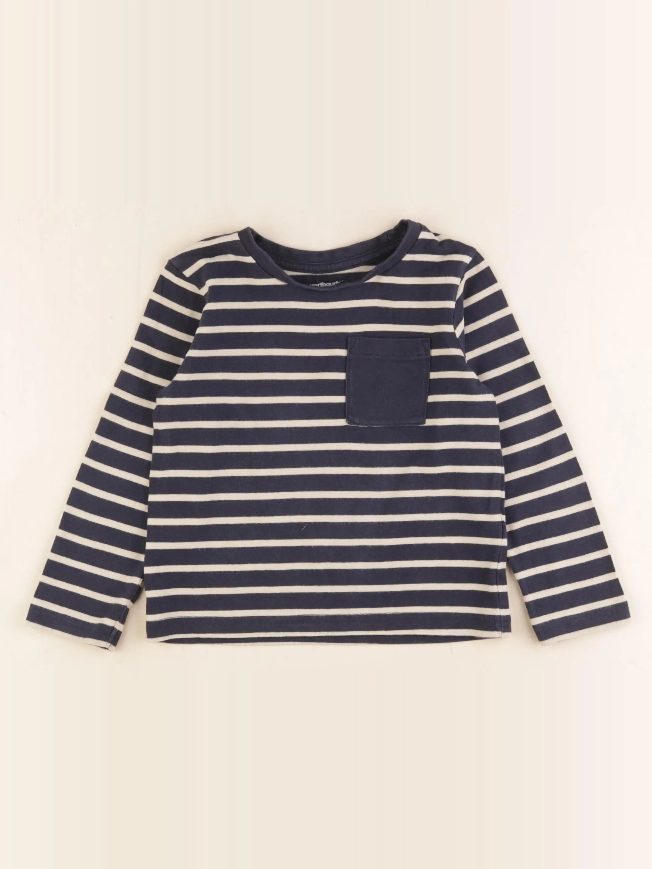Vertbaudet - tee-shirt bleu - 4 ans