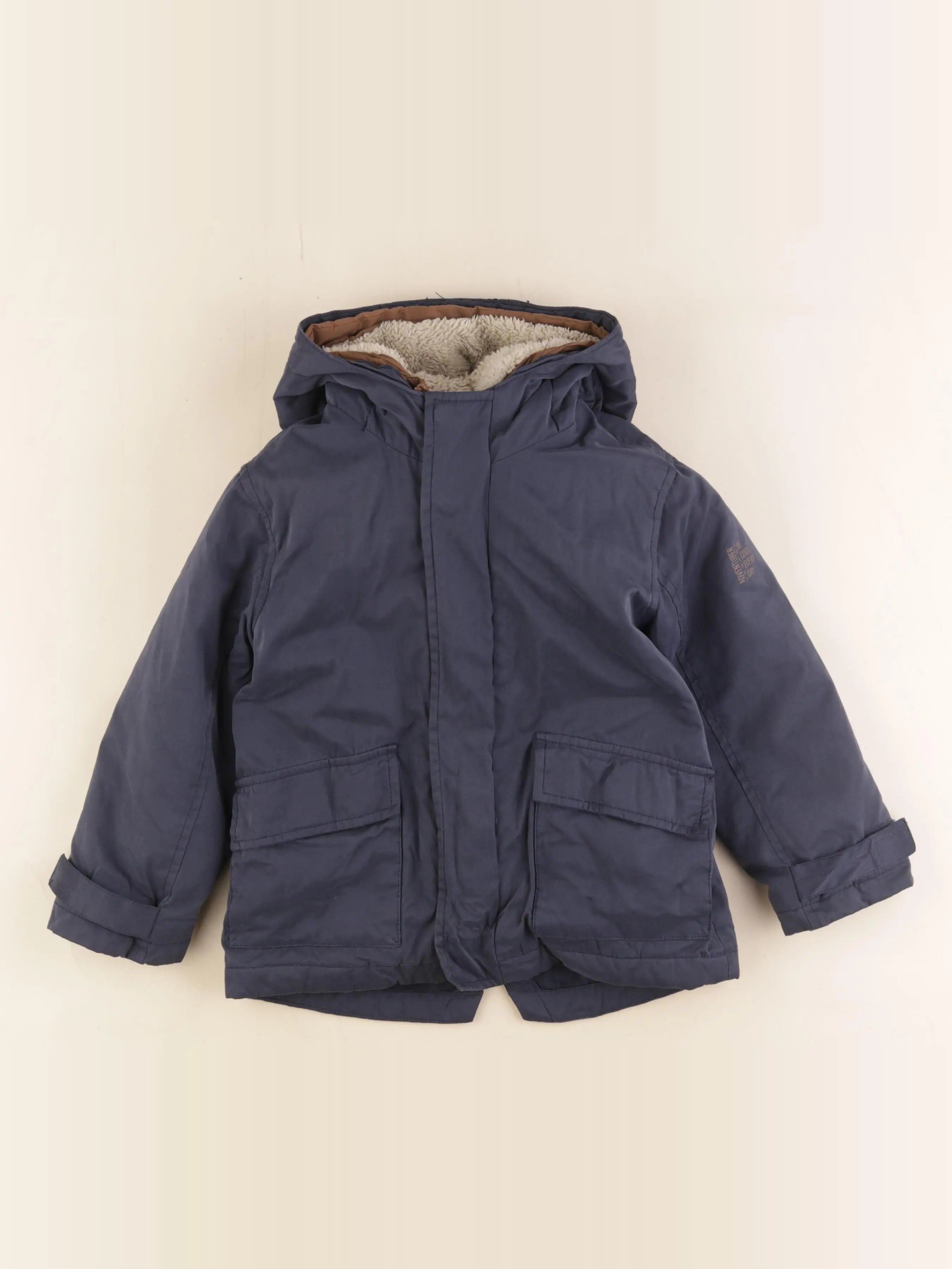 Vertbaudet - parka bleu - 4 ans